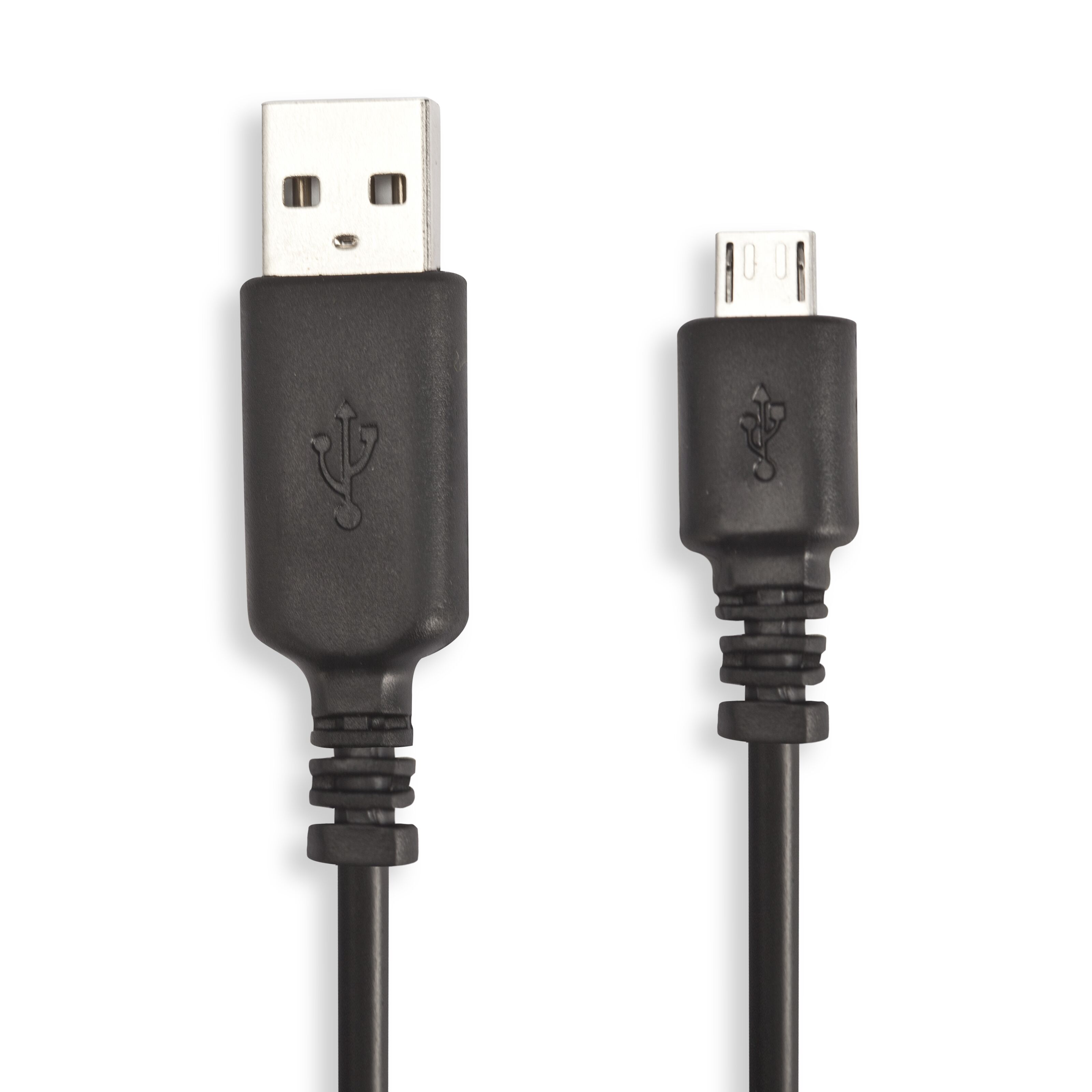 Linocell USB-A till Micro-USB-kabel Svart 0,10 m