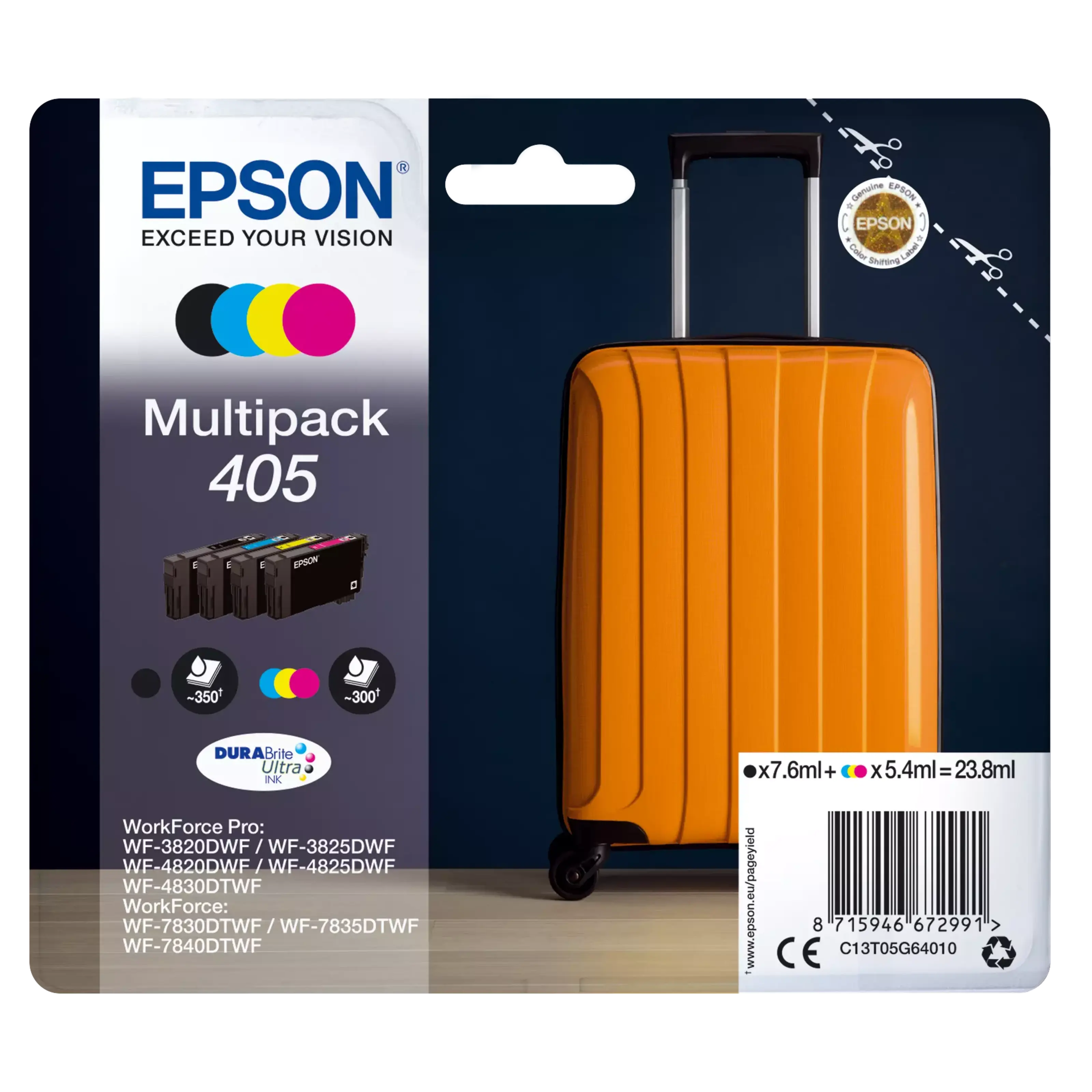 Epson 405 DURABrite Ultra bläckpatroner multipack Standard