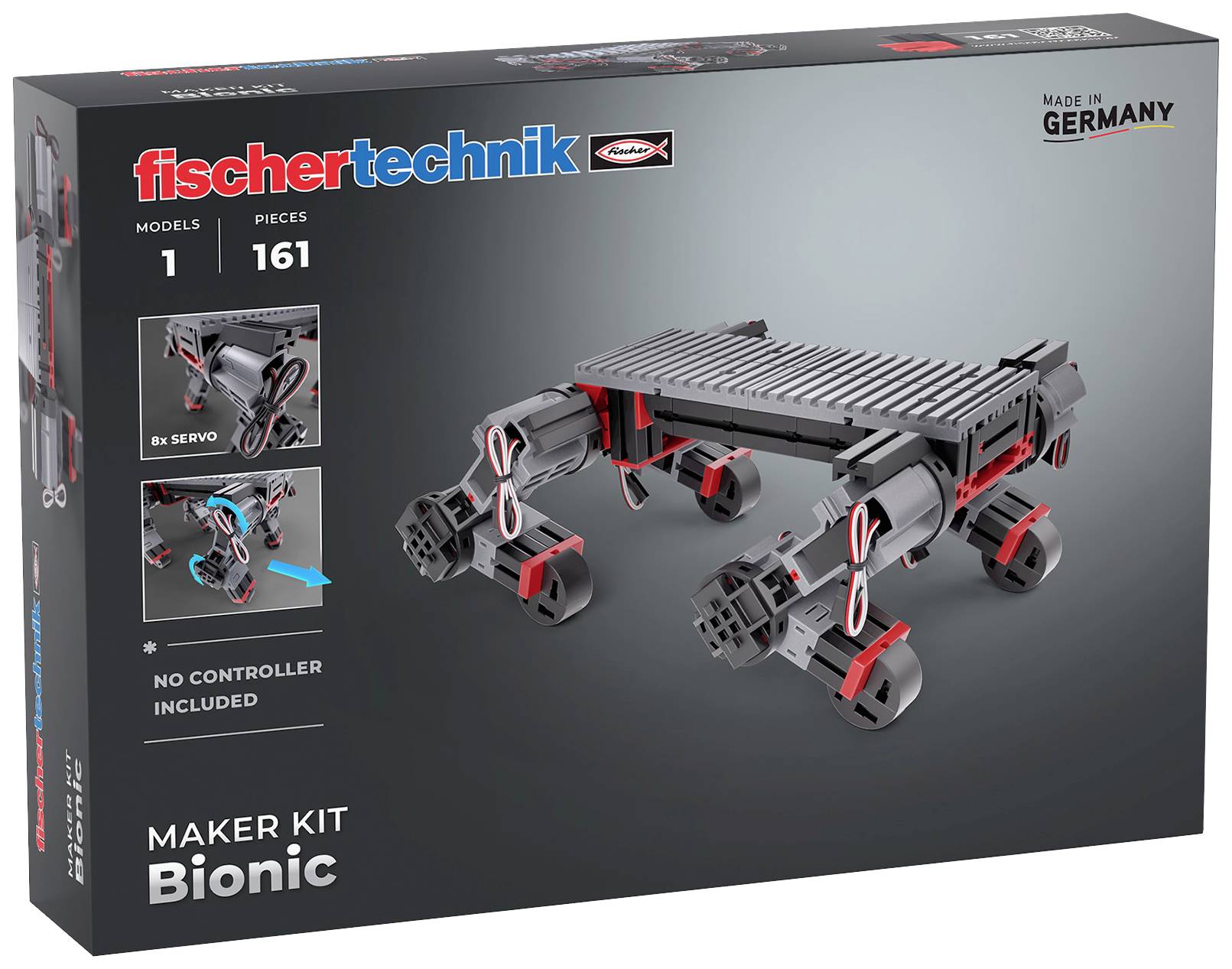 fischertechnik 571902 Maker Kit Bionic Bionik Byggsats från 14 år