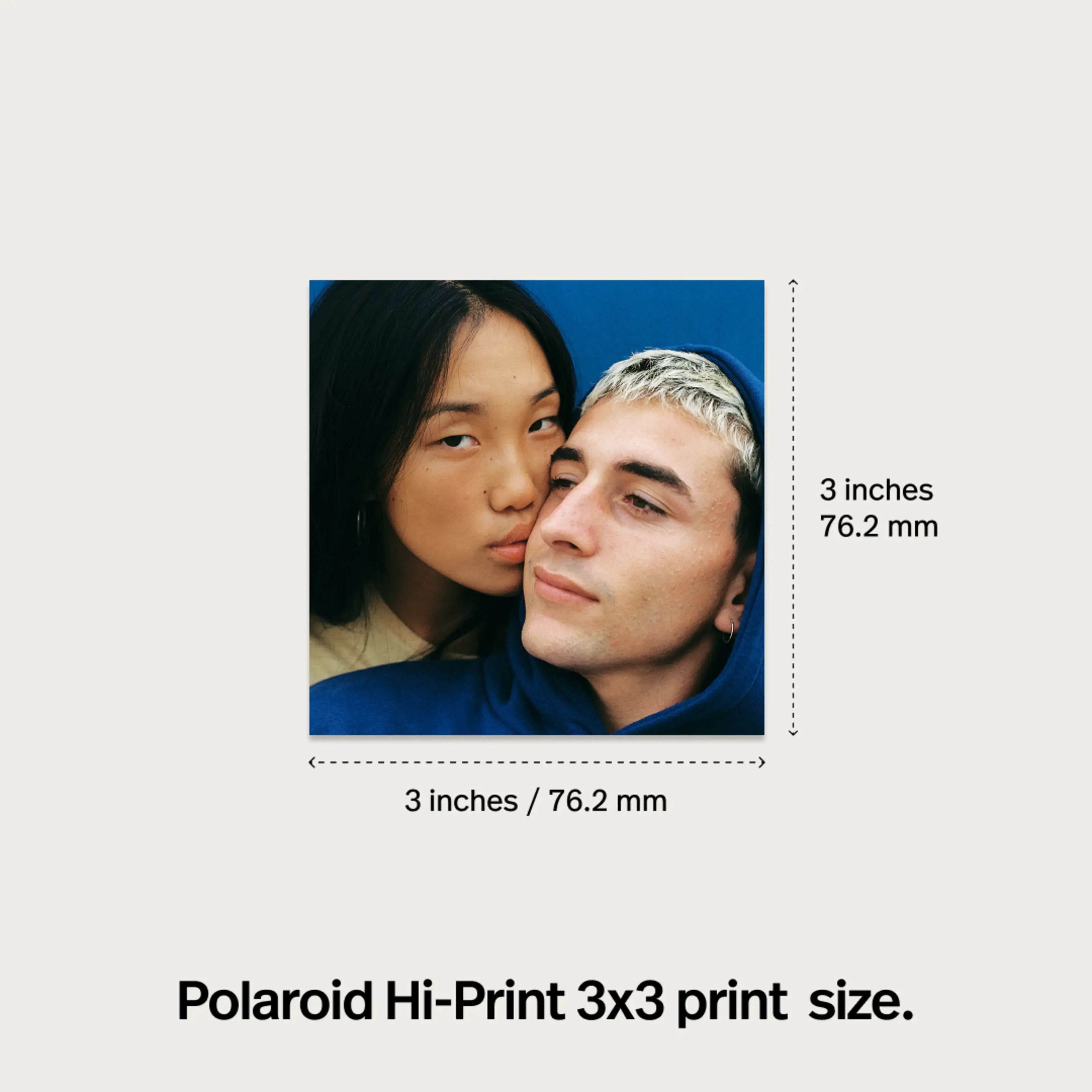 Polaroid Hi-Print 3×3 Photo Printer – portabel fotoskrivare + 10 ark