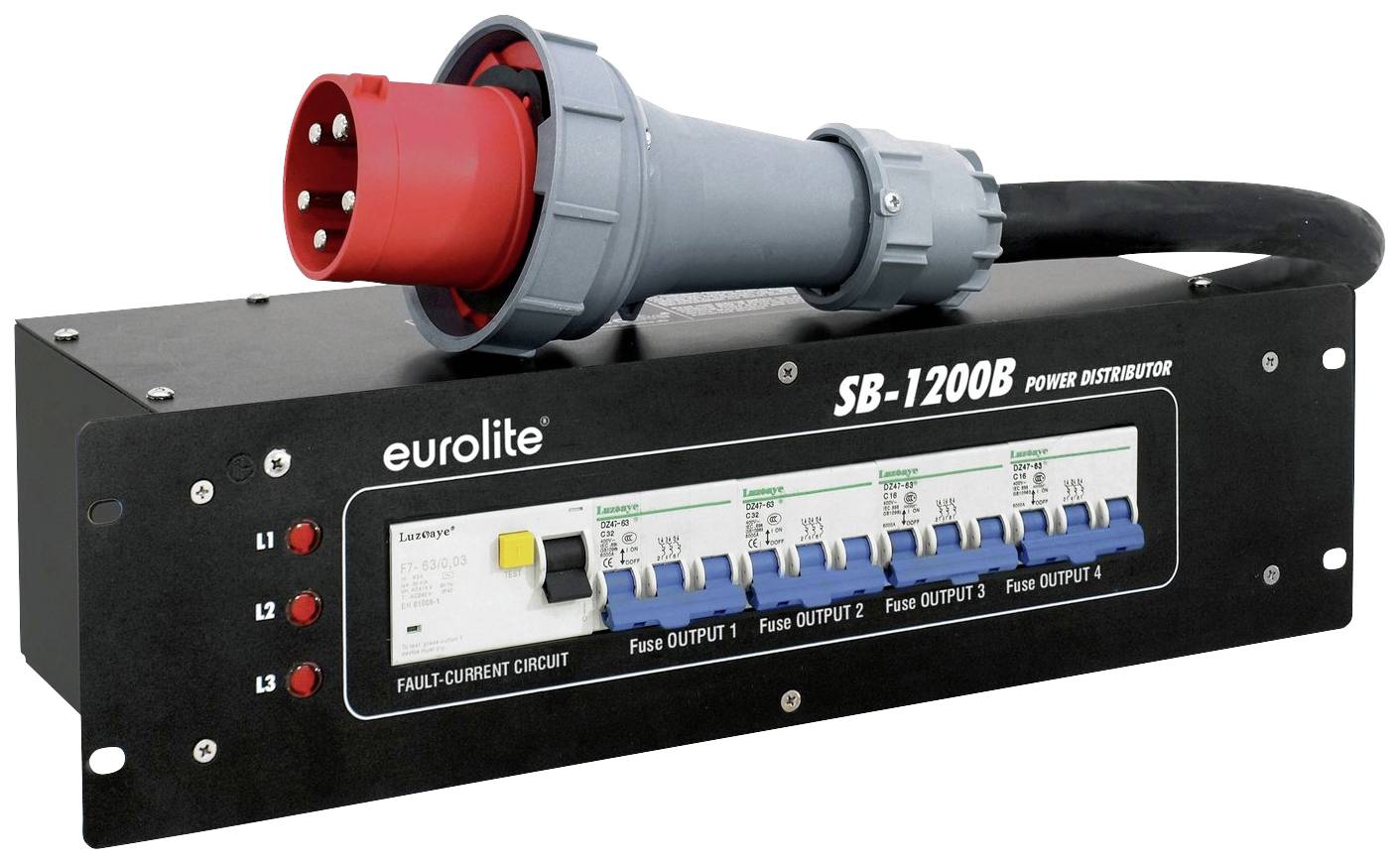 Eurolite CEE uttagsfördelare 30248381 400 V 32 A