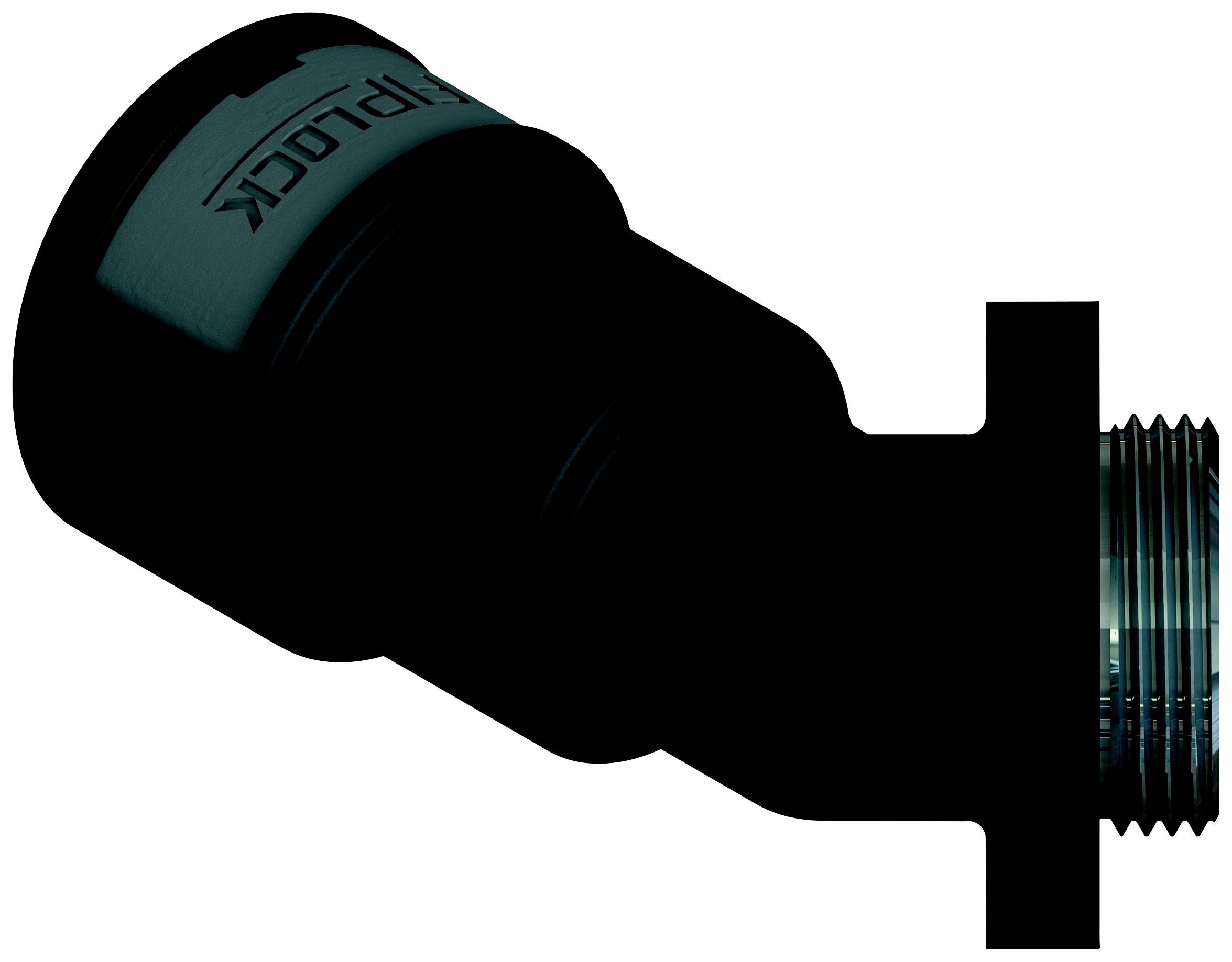 Fränkische Rohrwerke 4891187100 Skruvanslutning 57.6 mm Svart 10 st