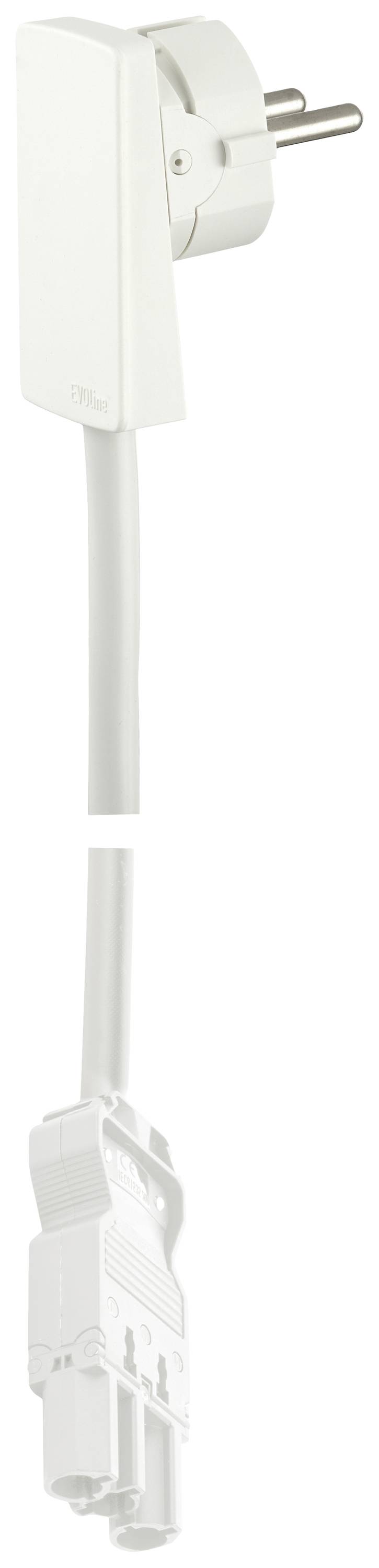 EVOline 1512 0015 2300 Anslutningskabel Ström Vit 1.5 m