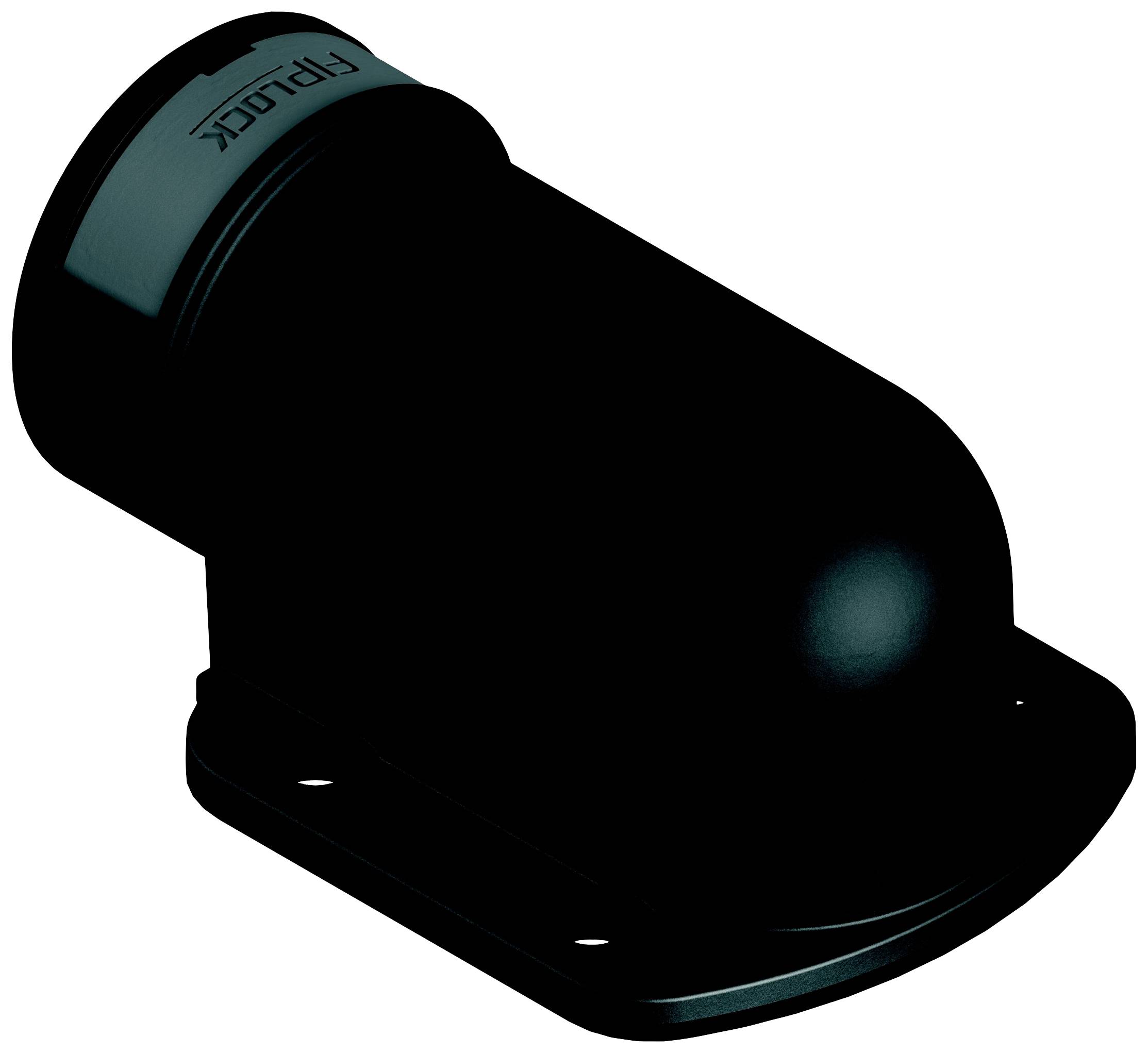 Fränkische Rohrwerke 4890917800 Änddel 65.6 mm Svart 10 st