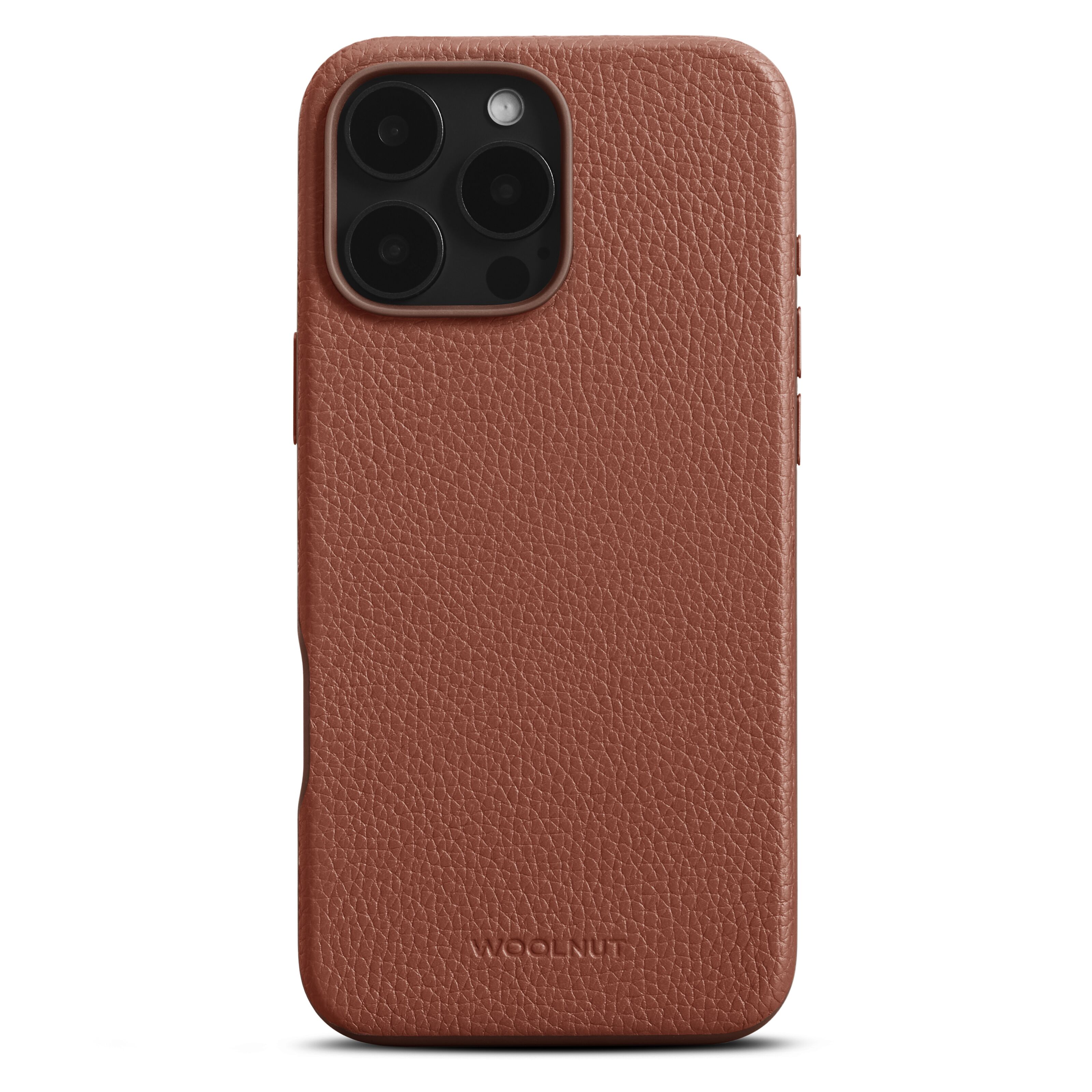 WOOLNUT Läderfodral för iPhone 16 Pro Max Cognac