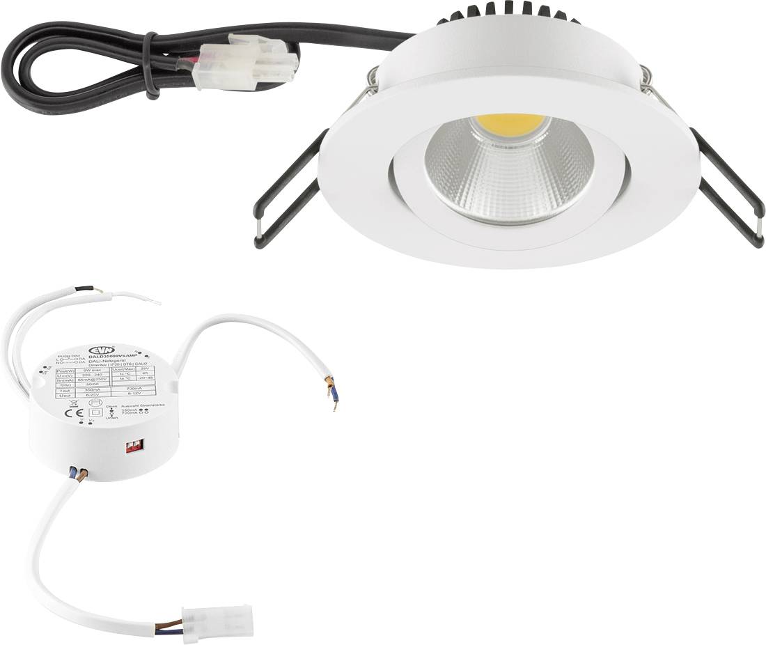 EVN PC20D90140 PC20D90140 LED-inbyggnadsbelysning LED LED fast installerad 8.4 W Vit