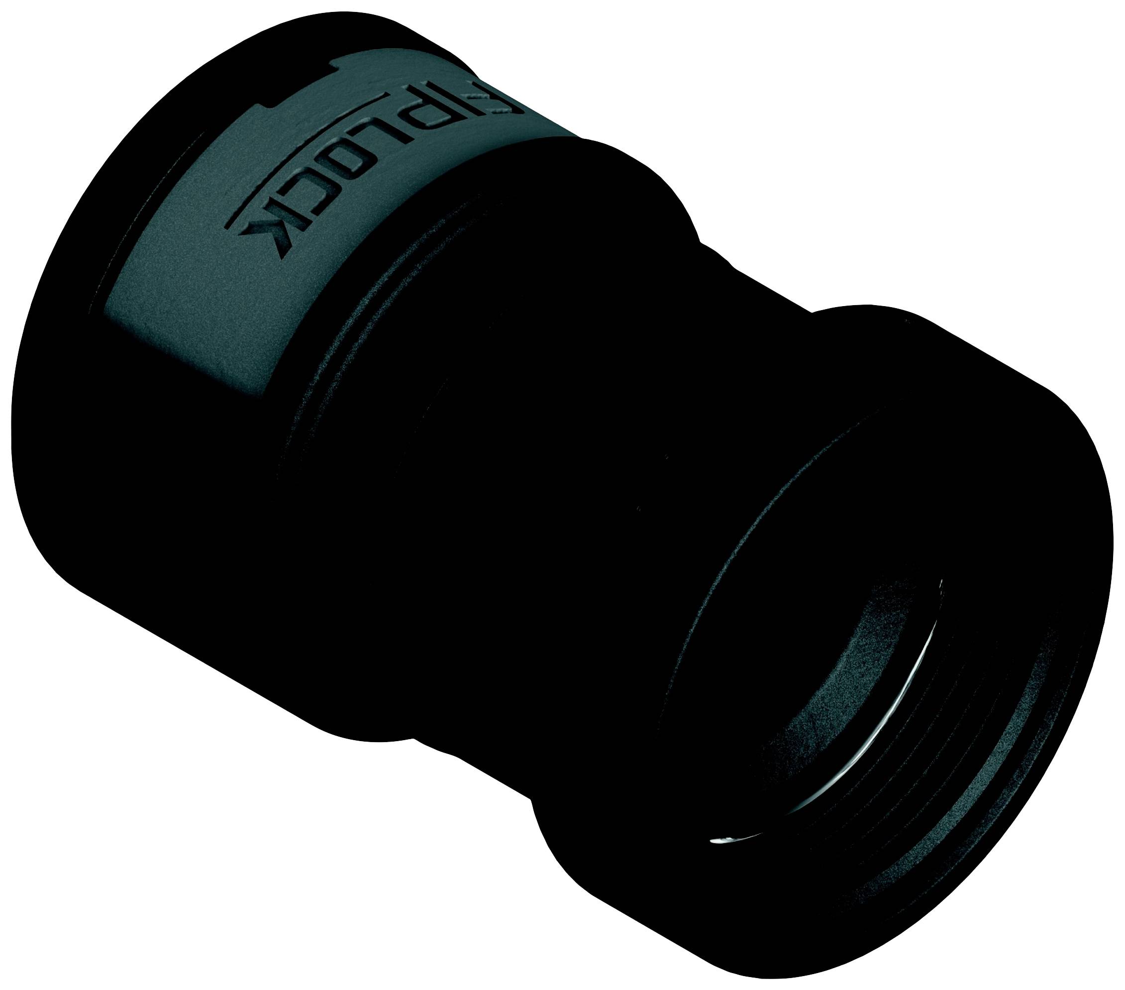 Fränkische Rohrwerke 4891432200 Skruvanslutning 39.6 mm Svart 10 st