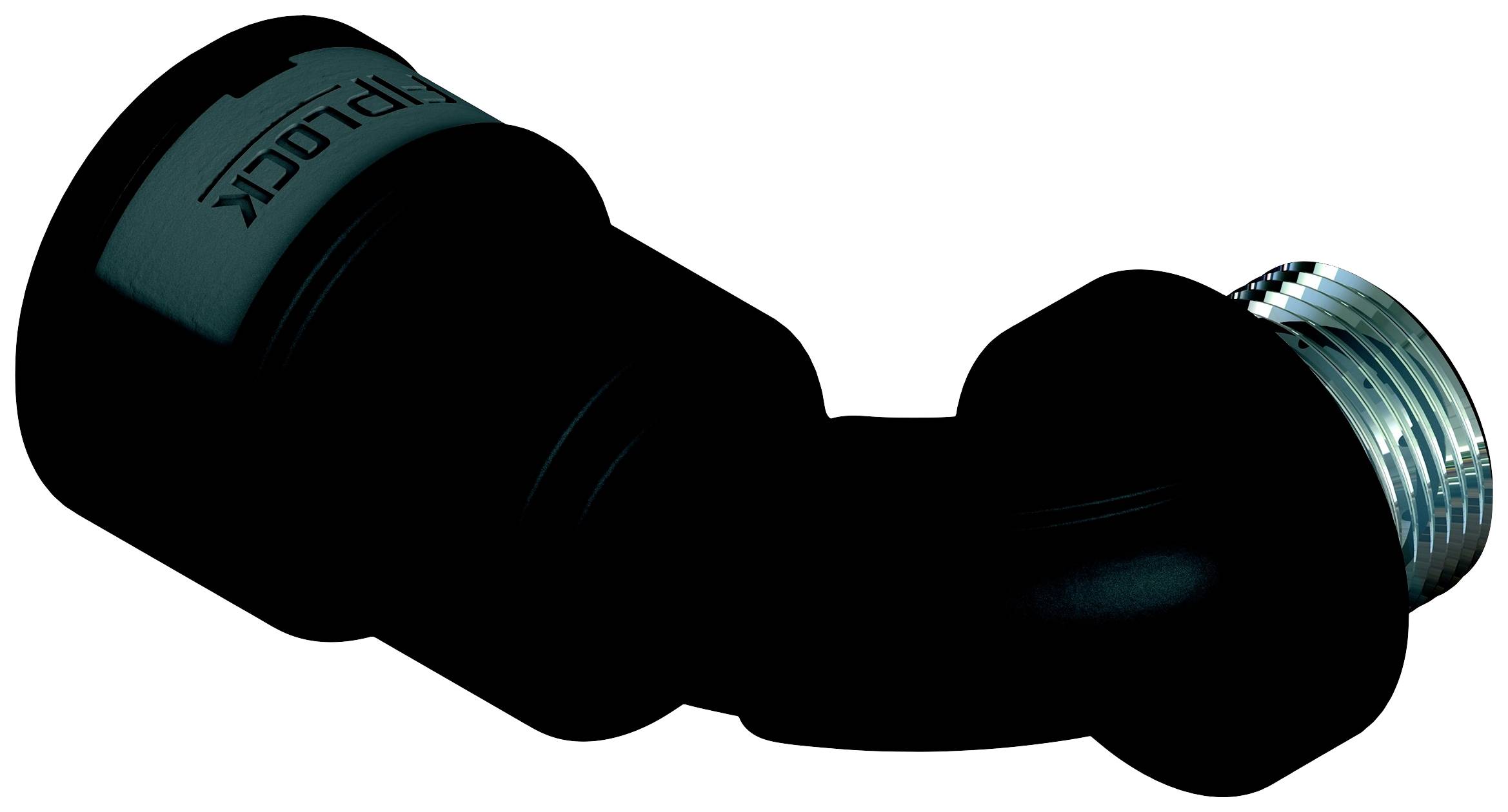 Fränkische Rohrwerke 4890879900 Skruvanslutning 49 mm Svart 10 st