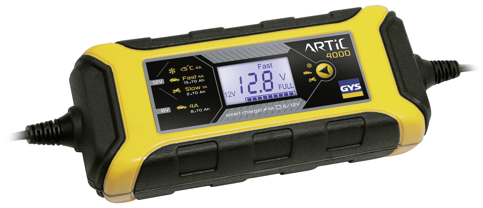 GYS Artic 4000 029583 Bilbatteriladdare 6 V, 12 V 4 A