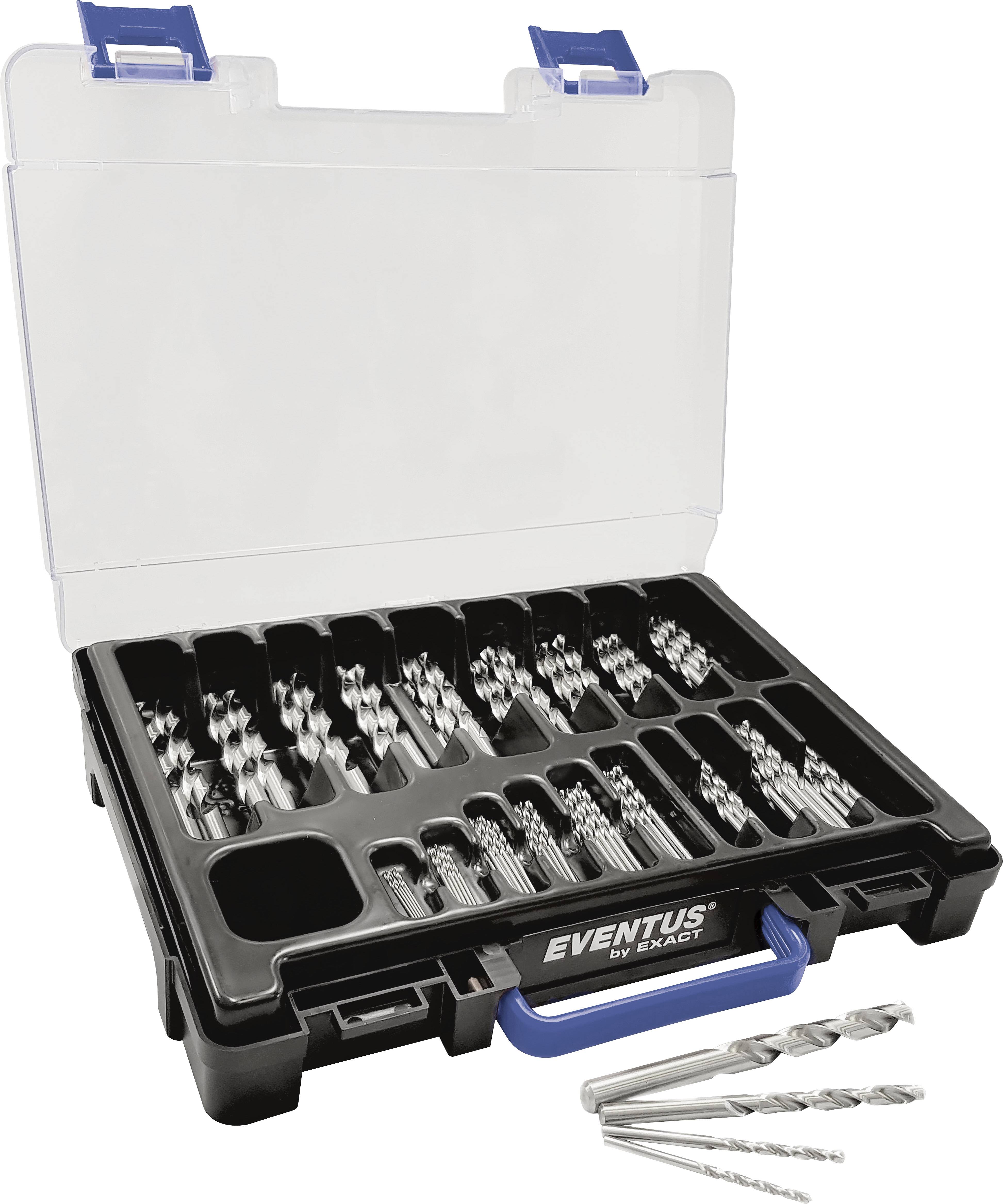 Exact 32286 Metall-spiralborrset 120-delars 1 mm, 1.5 mm, 2 mm, 2.5 mm, 3 mm, 3.5 mm, 4 mm, 4.5 mm, 5 mm, 5.5 mm, 6 mm,
