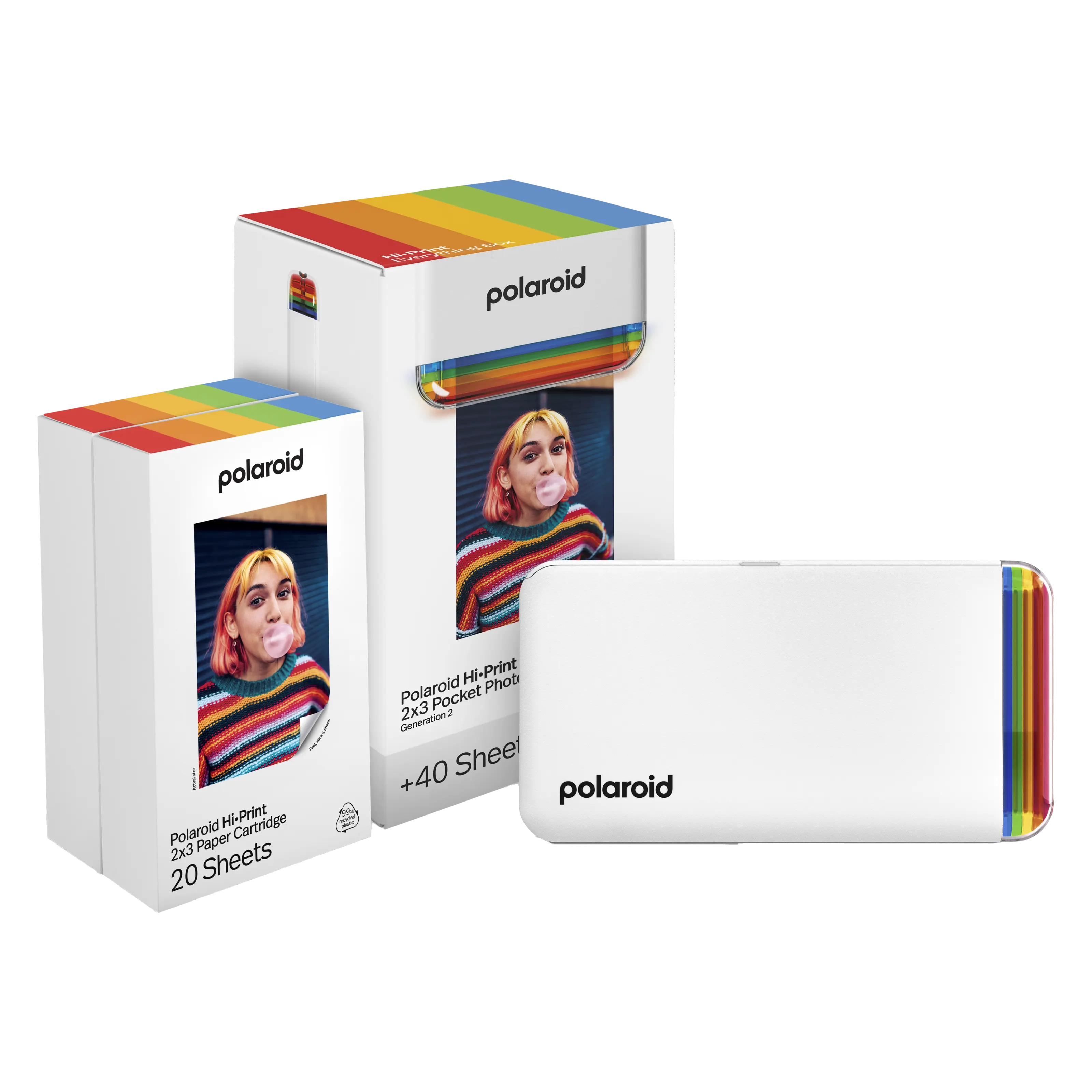 Polaroid Polaroid Hi-Print Gen 2 Kit Portabel fotoskrivare Vit