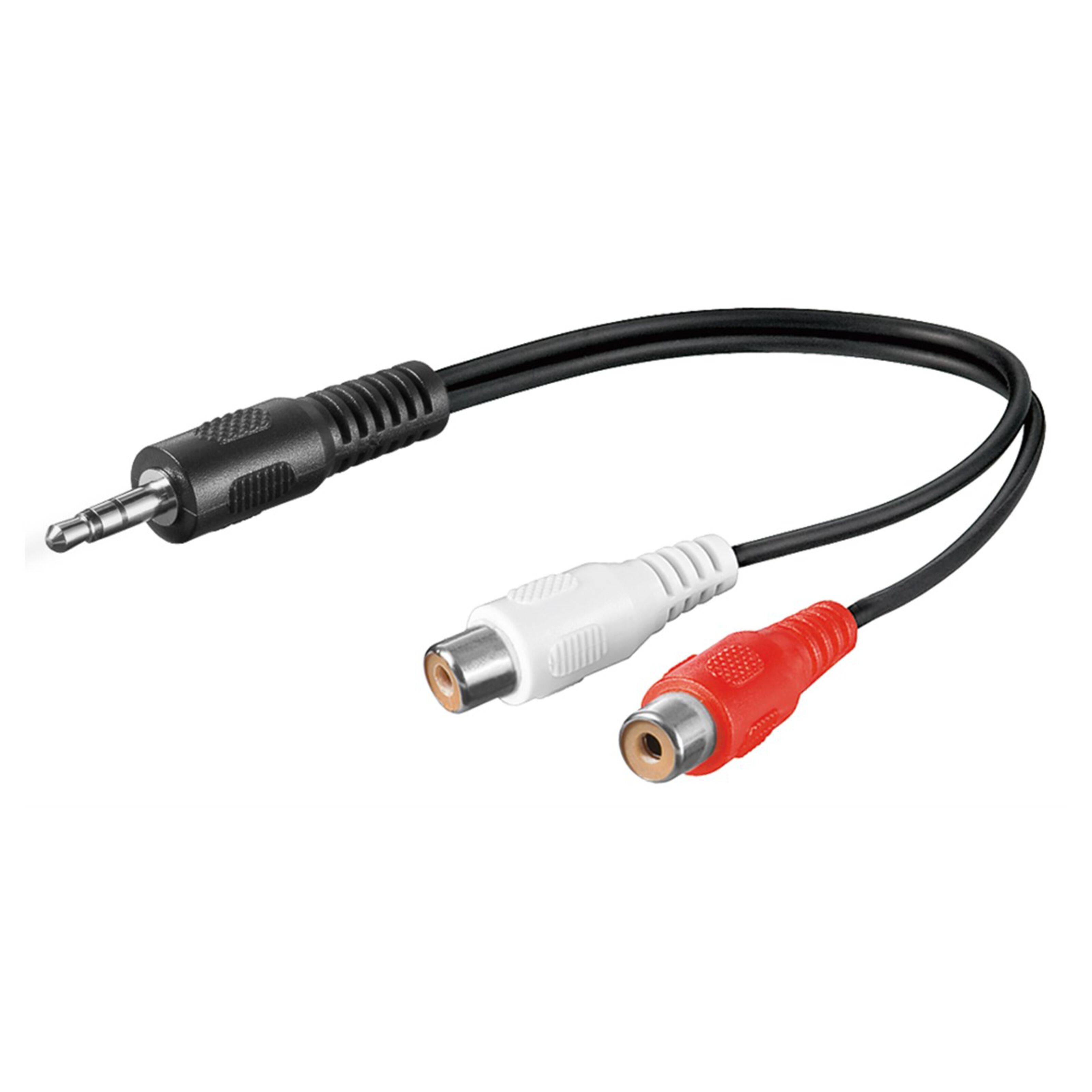 Adapterkabel 3,5 mm-hane till RCA 0,2 m
