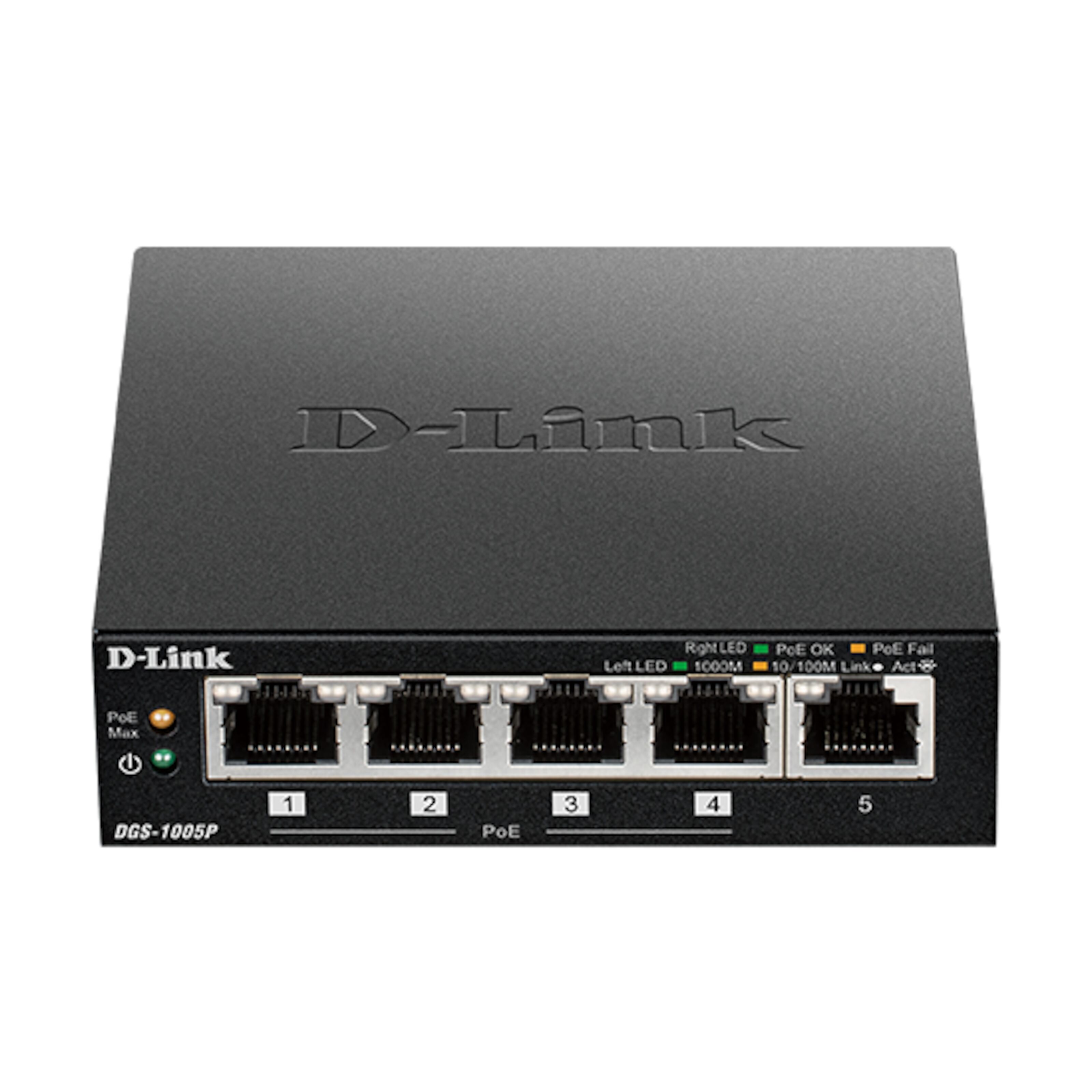 D-Link DGS-1005 POE+-gigabitswitch 5 portar