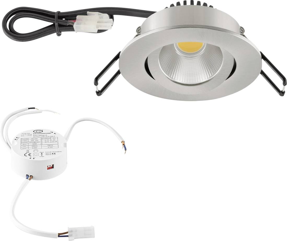 EVN PC20D61302 PC20D61302 LED-inbyggnadsbelysning LED LED fast installerad 6 W Rostfritt stål