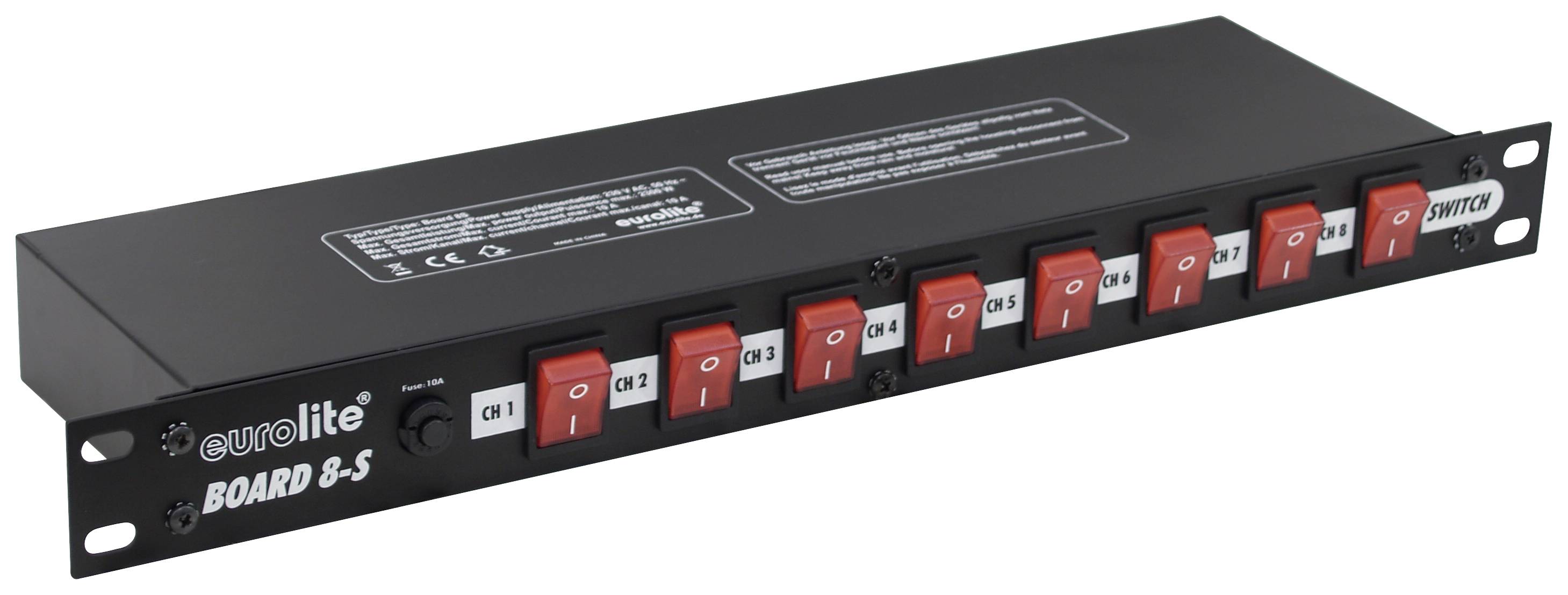 Eurolite BOARD 19″ strömfördelare 8x 1 U