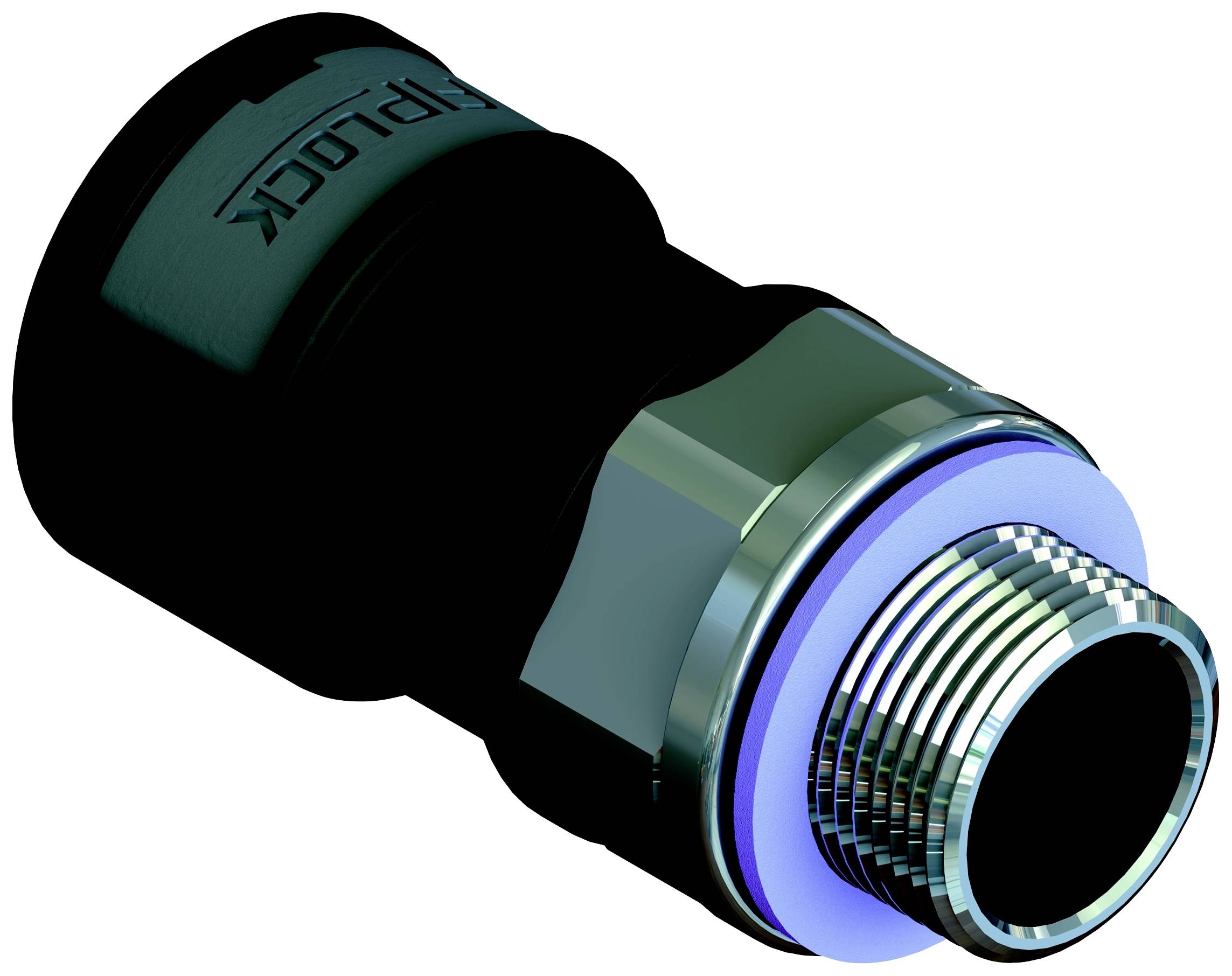 Fränkische Rohrwerke 4891733700 Skruvanslutning 55.3 mm Svart 10 st