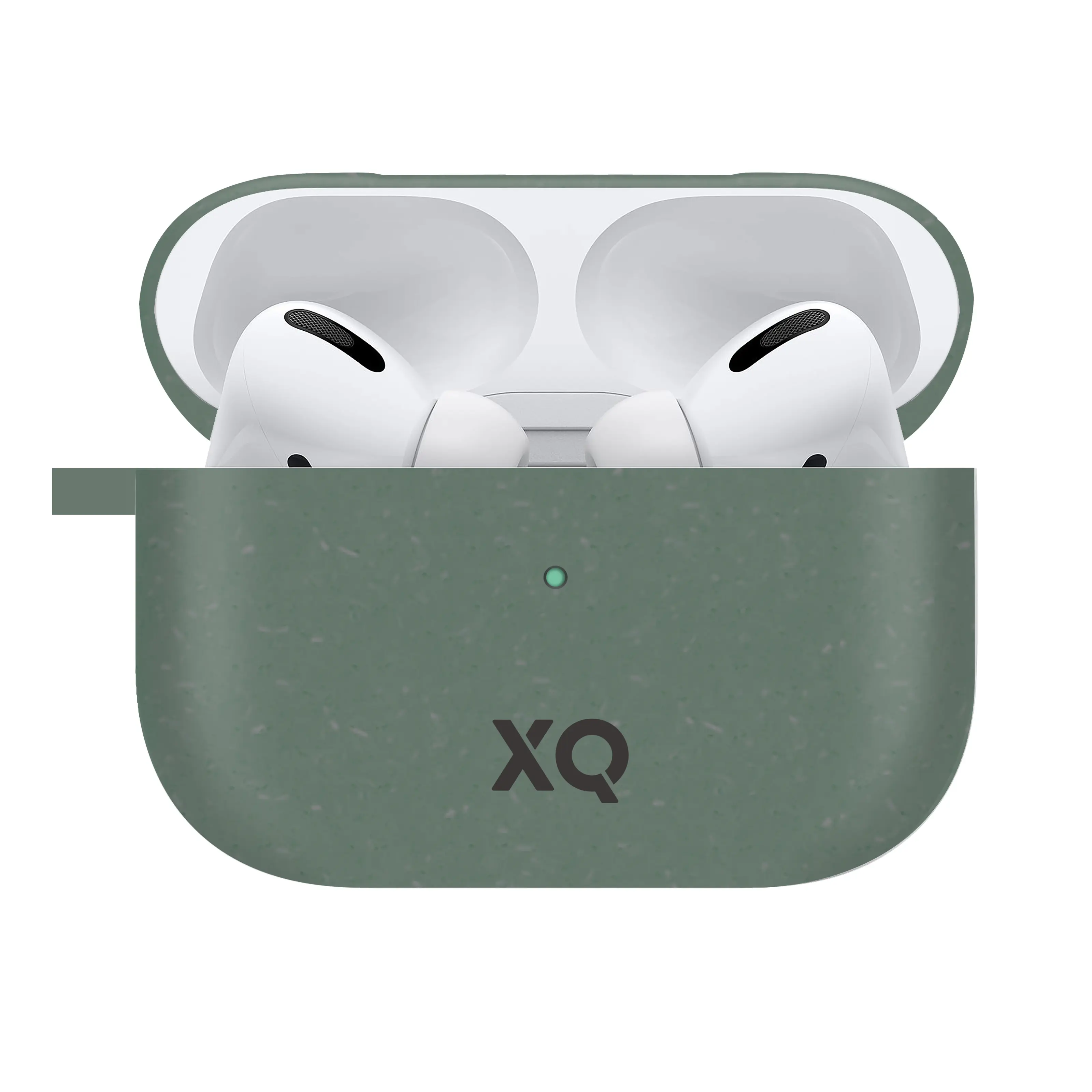 Xqisit Komposterbart fodral för AirPods Pro (Gen 1, 2019) Grön