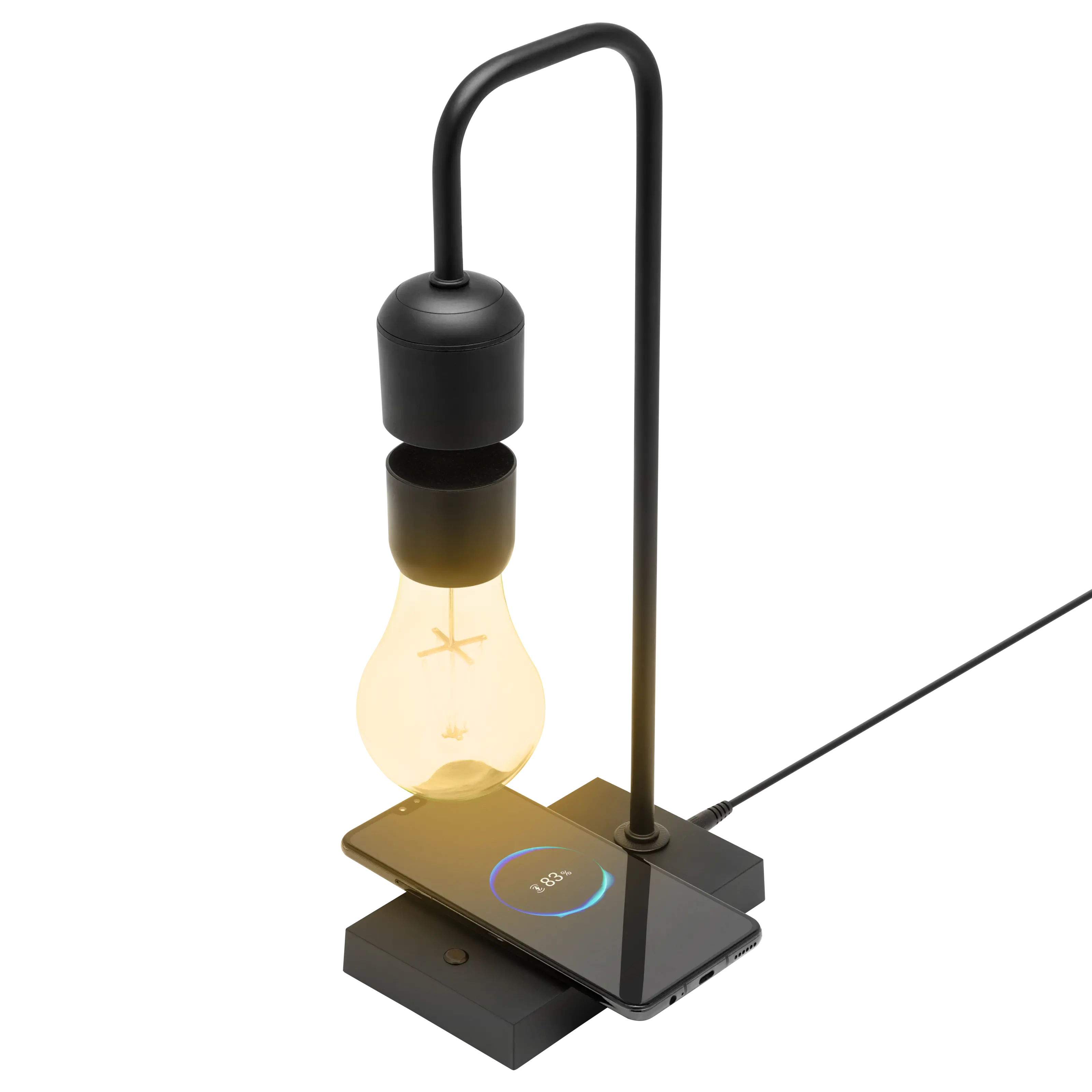 Cleverio Leviterande bordslampa Svart