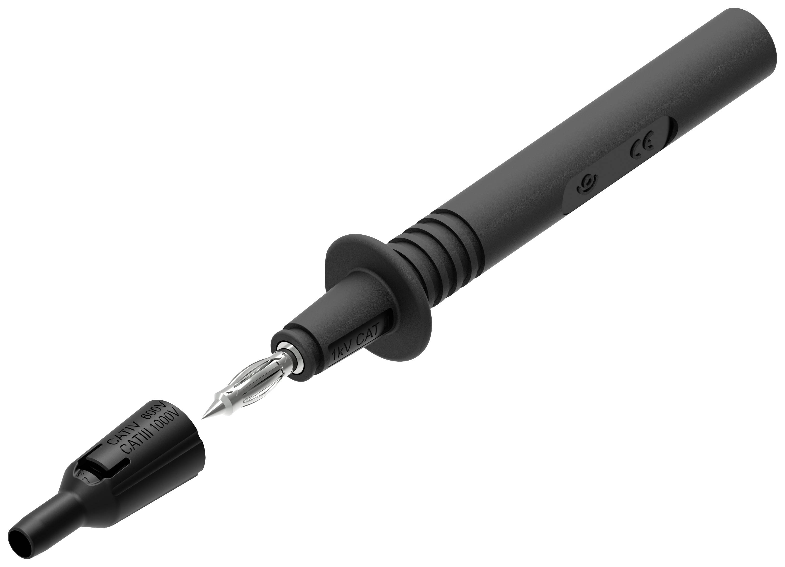 Electro PJP 404-IEC-CD1-N Sond 404-IEC-CD1-N Jack 4 mm CAT III 1000 V Svart 1 st