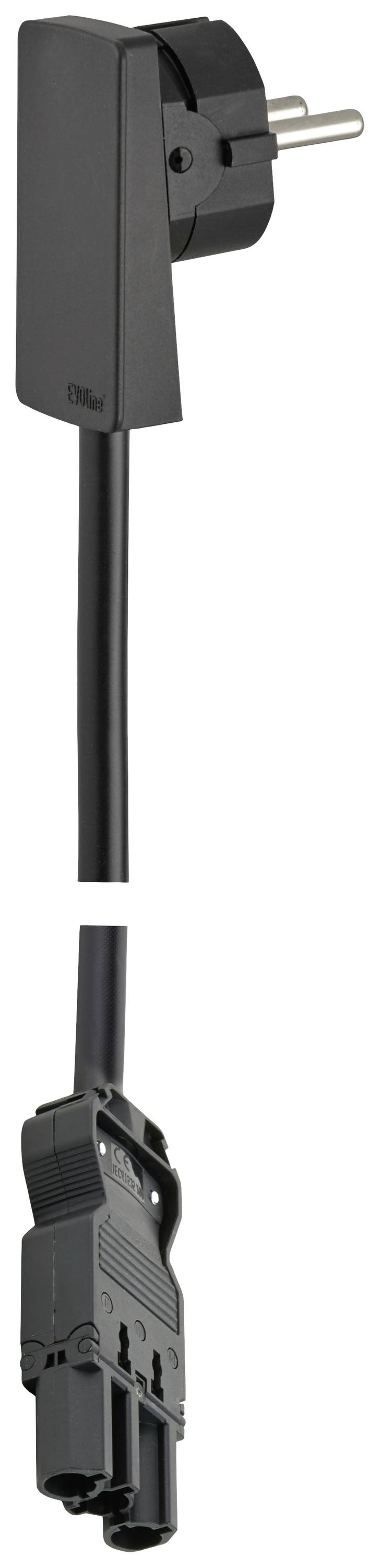 EVOline 1512 0015 2100 Anslutningskabel Ström Svart 1.5 m