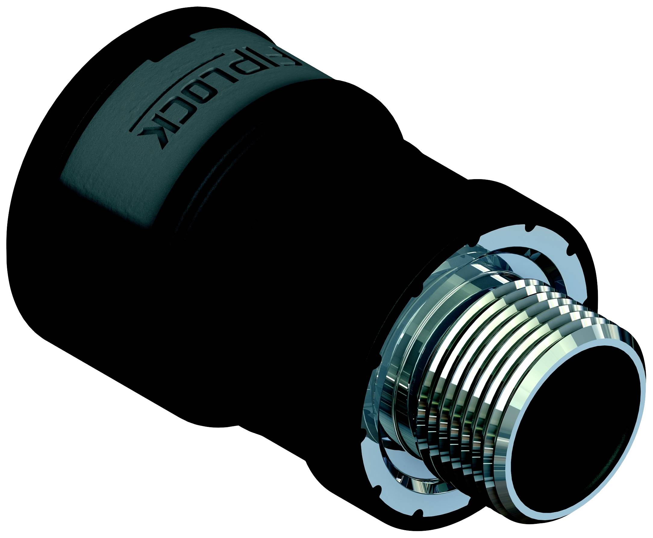 Fränkische Rohrwerke 4890474600 Skruvanslutning 59 mm Svart 6 st
