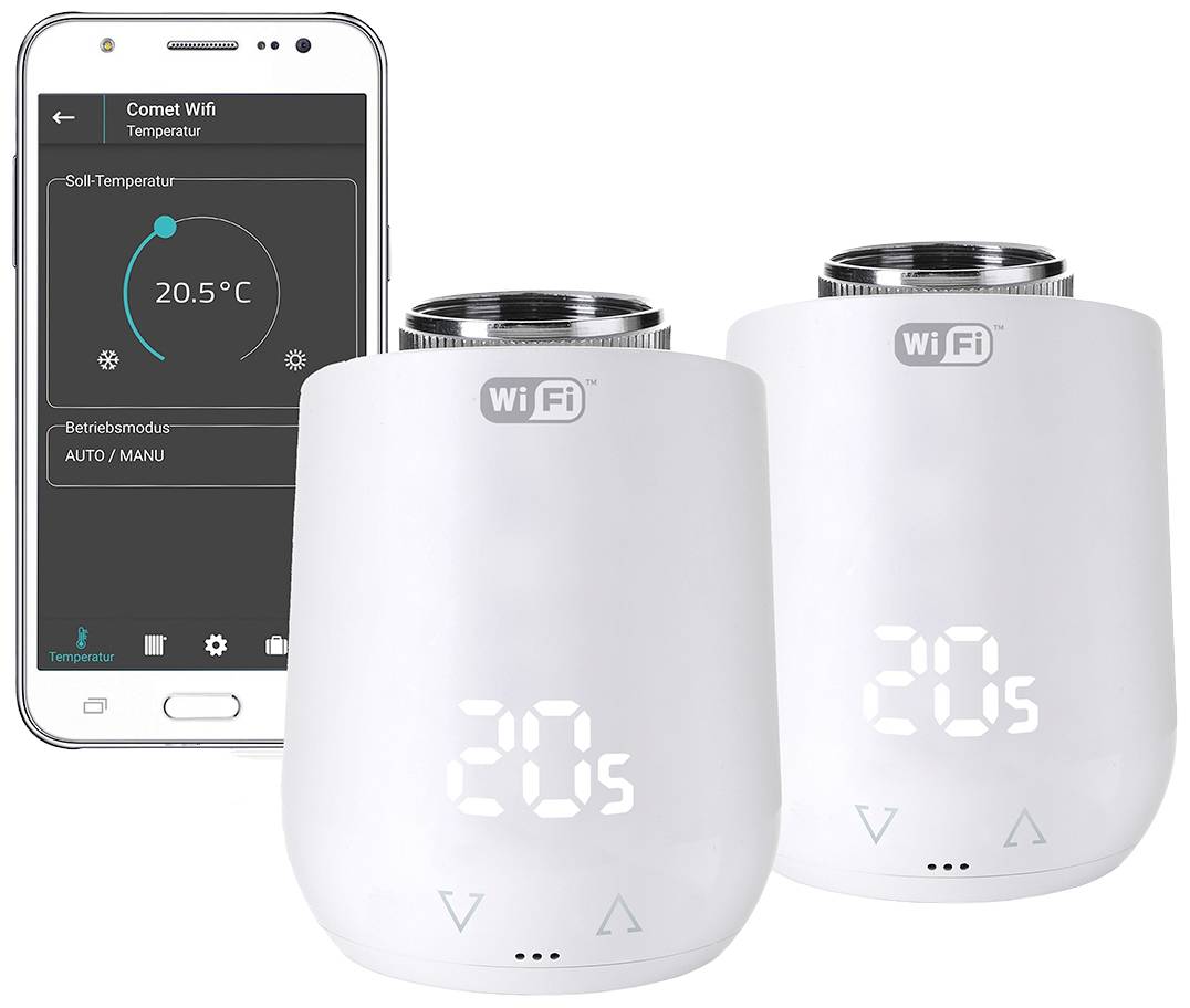 Eurotronic Comet WiFi Trådlöst termostatset Elektronisk Set 2 st