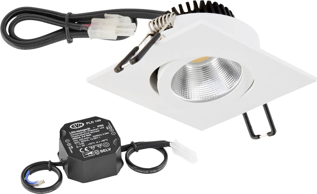EVN PC24N60102 PC24N60102 LED-inbyggnadsbelysning LED LED fast installerad 6 W Vit
