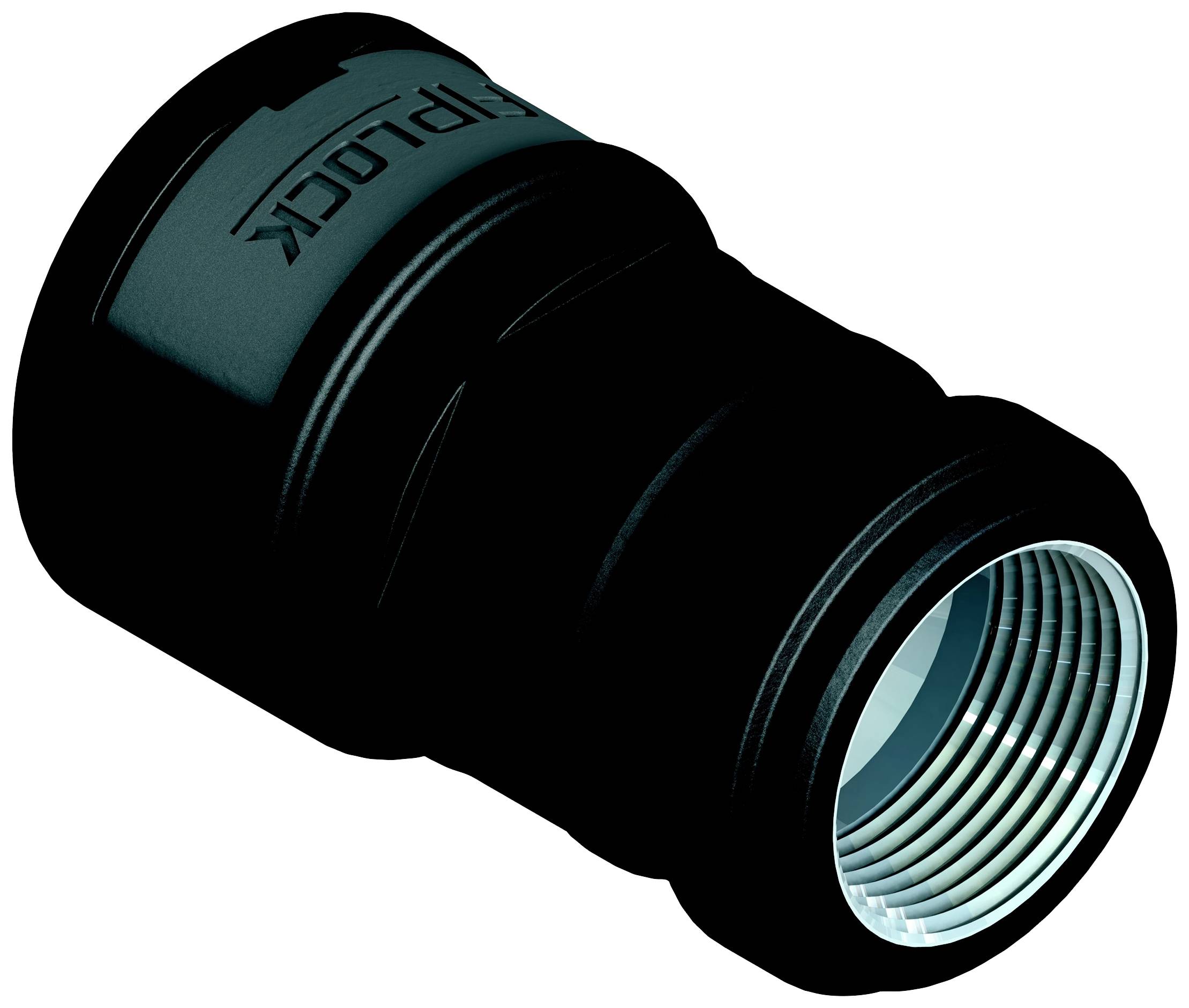 Fränkische Rohrwerke 4891392200 Skruvanslutning 62.1 mm Svart 6 st