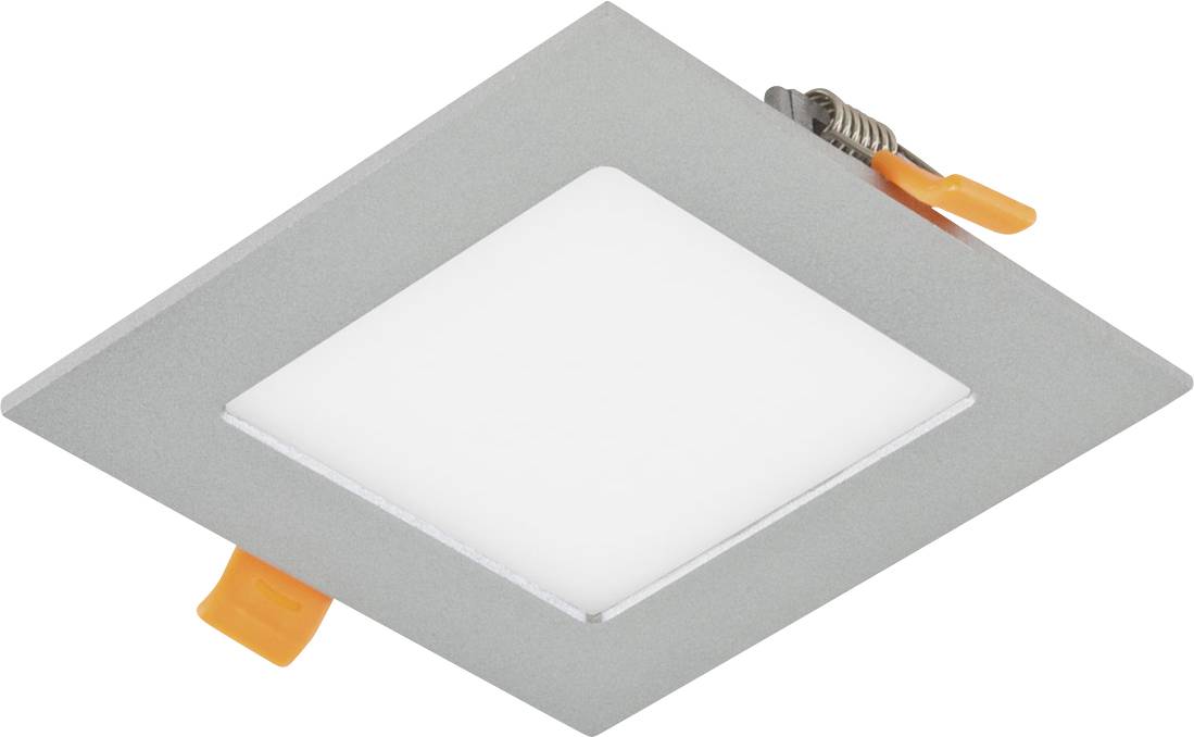 EVN LPQ123502 LPQ123502 LED-panel infälld 9 W Varmvit Silver