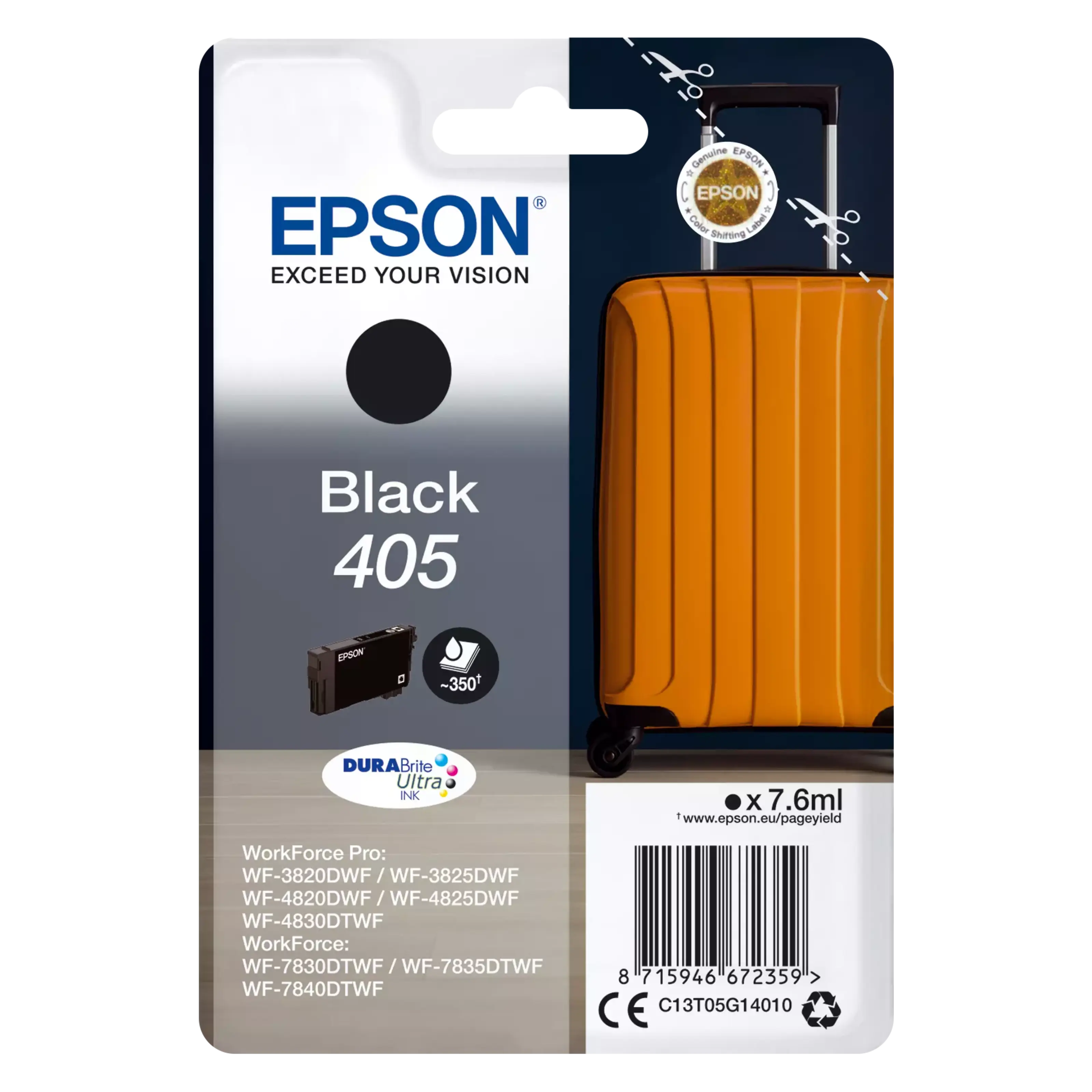 Epson 405 DURABrite Ultra bläckpatron Svart