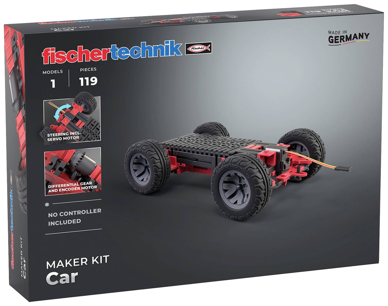 fischertechnik 571900 Maker Kit Car Robotar Byggsats från 14 år