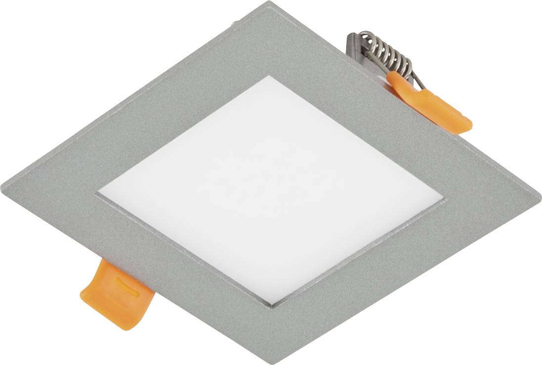 EVN LPQ093502 LPQ093502 LED-panel infälld 5 W Varmvit Silver