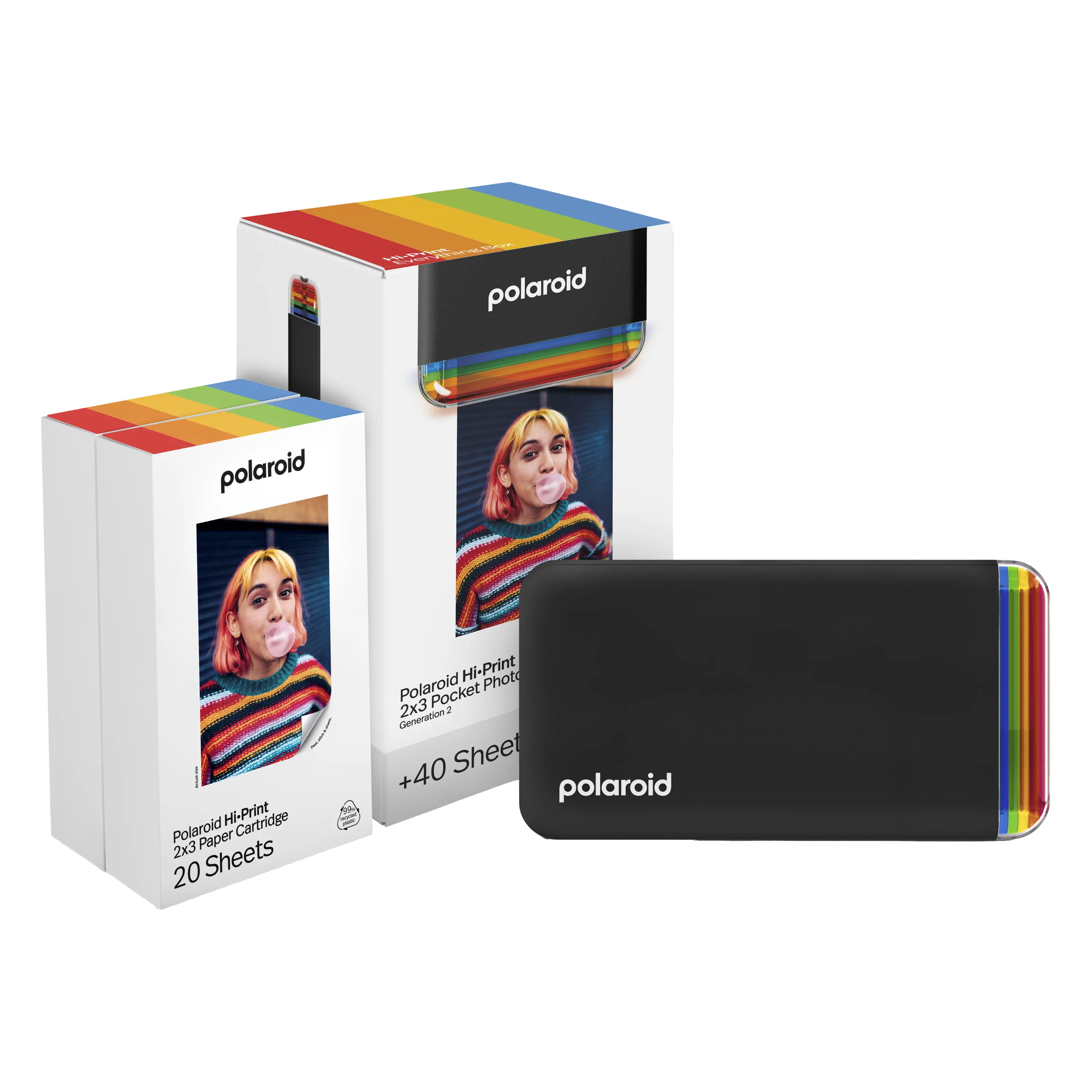 Polaroid Polaroid Hi-Print Gen 2 Kit Portabel fotoskrivare Svart