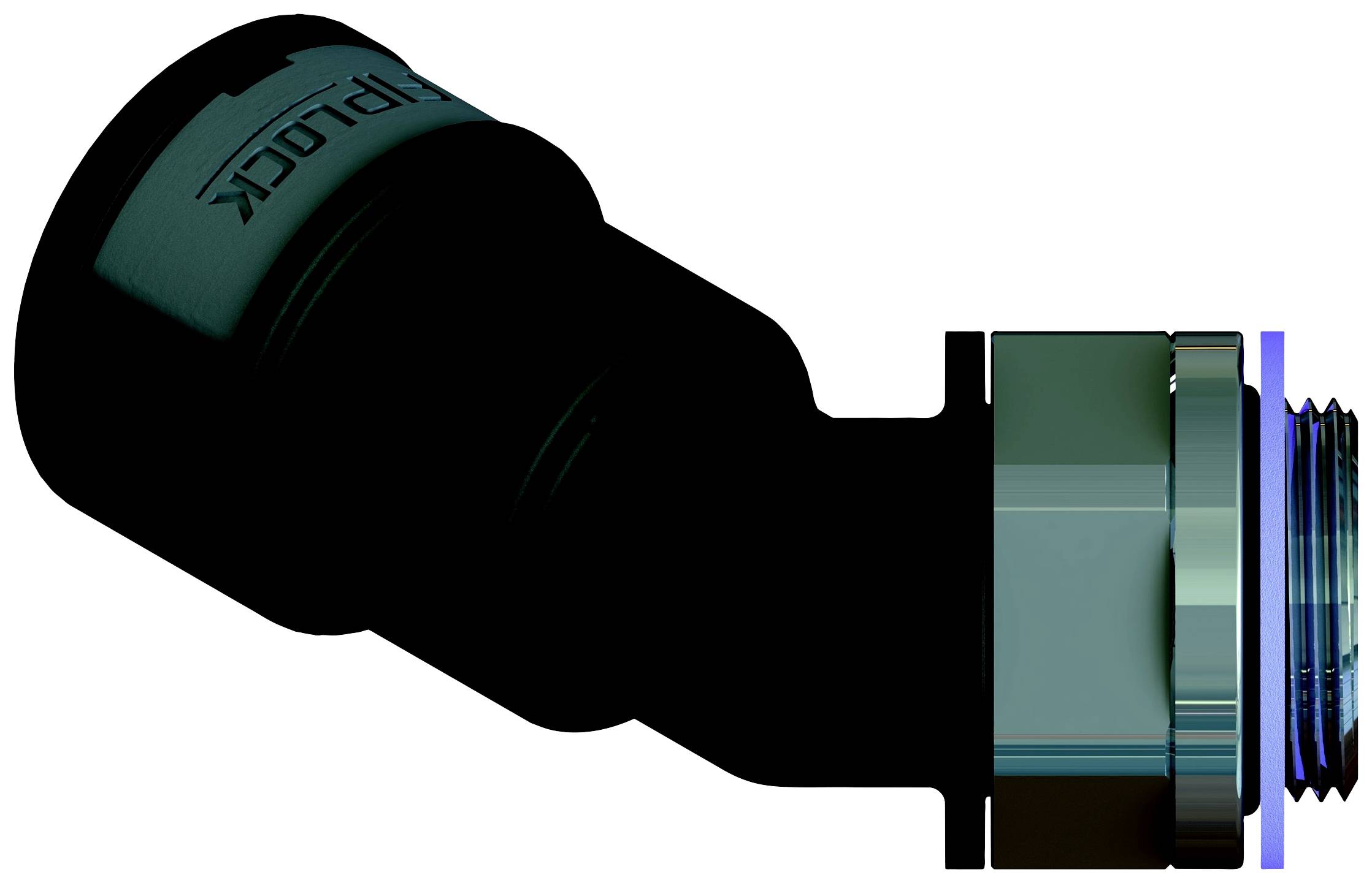 Fränkische Rohrwerke 4891032300 Skruvanslutning 118.1 mm Svart 4 st