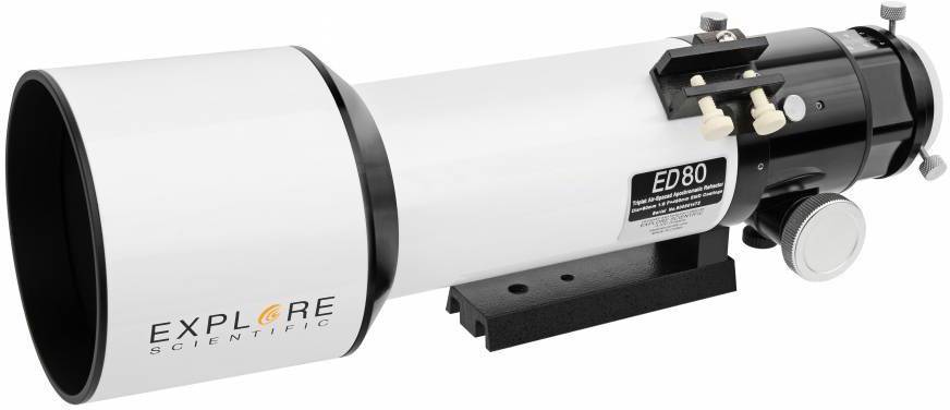 Explore Scientific ED APO 80mm f/6 FCD-100 Alu HEX Linsteleskop Akromatisk Förstoring 15 till 160 x