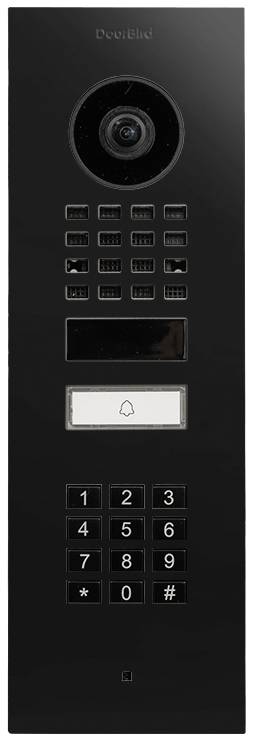 DoorBird D1101KV Unterputz Graphitschwarz (Raven Polar) IP Video-porttelefon Grafitsvart