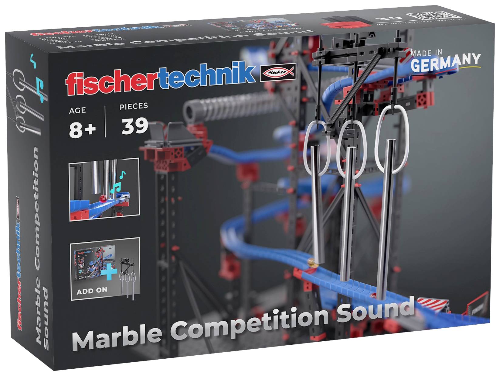 fischertechnik 571899 Marble Competition Sound Expriment Byggsats från 8 år
