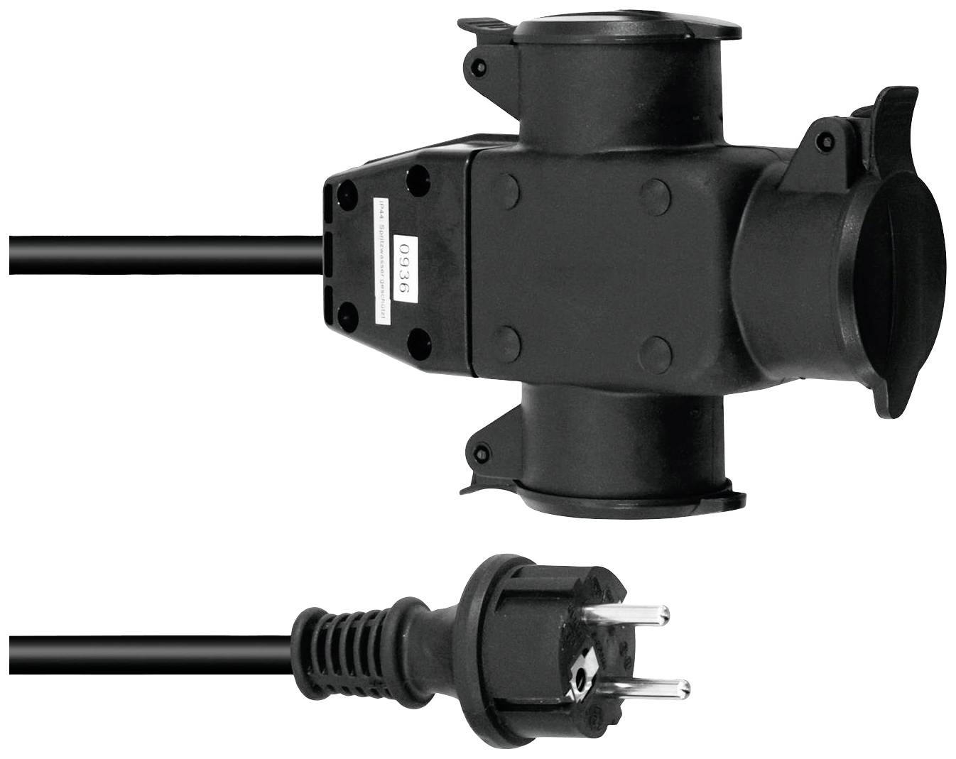 Eurolite 30247016 Ström Förlängningskabel 16 A Svart 5 m H07RN-F 3G 1,5 mm²