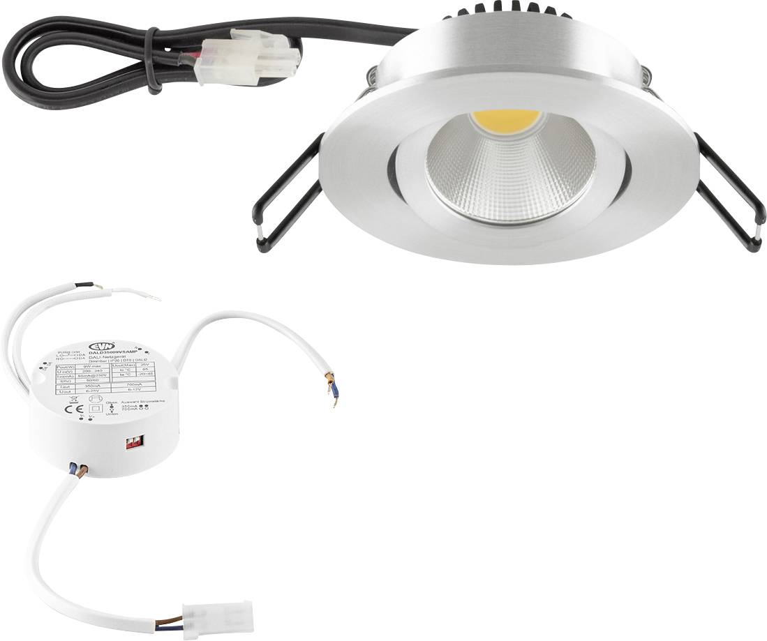 EVN PC20D91402 PC20D91402 LED-inbyggnadsbelysning LED LED fast installerad 8.4 W Aluminium