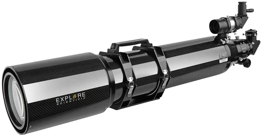 Explore Scientific APO 165 mm FPL-53 CF 3,0″FT Linsteleskop Akromatisk Förstoring 30 till 330 x