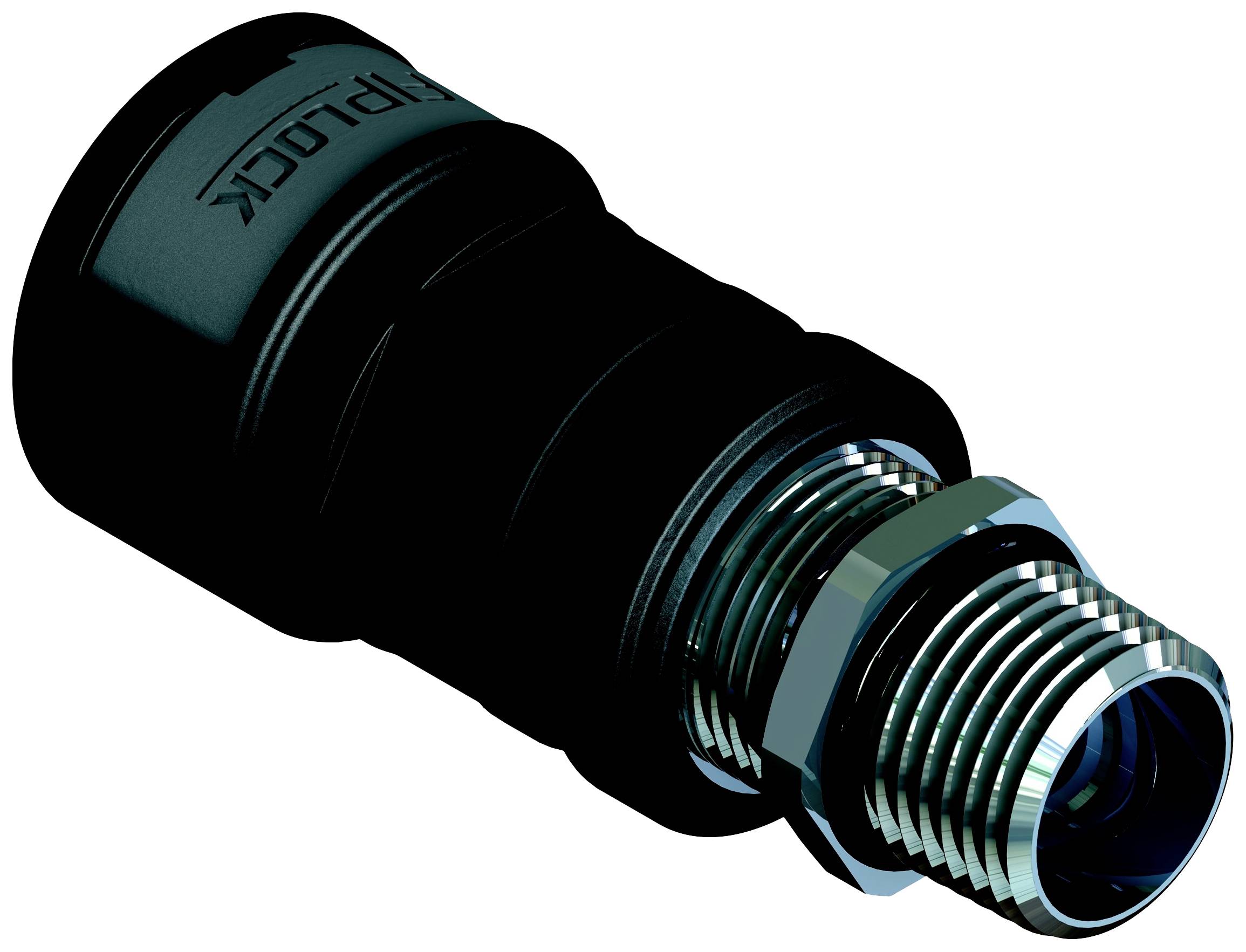 Fränkische Rohrwerke 4890698040 Skruvanslutning 86.4 mm Svart 6 st