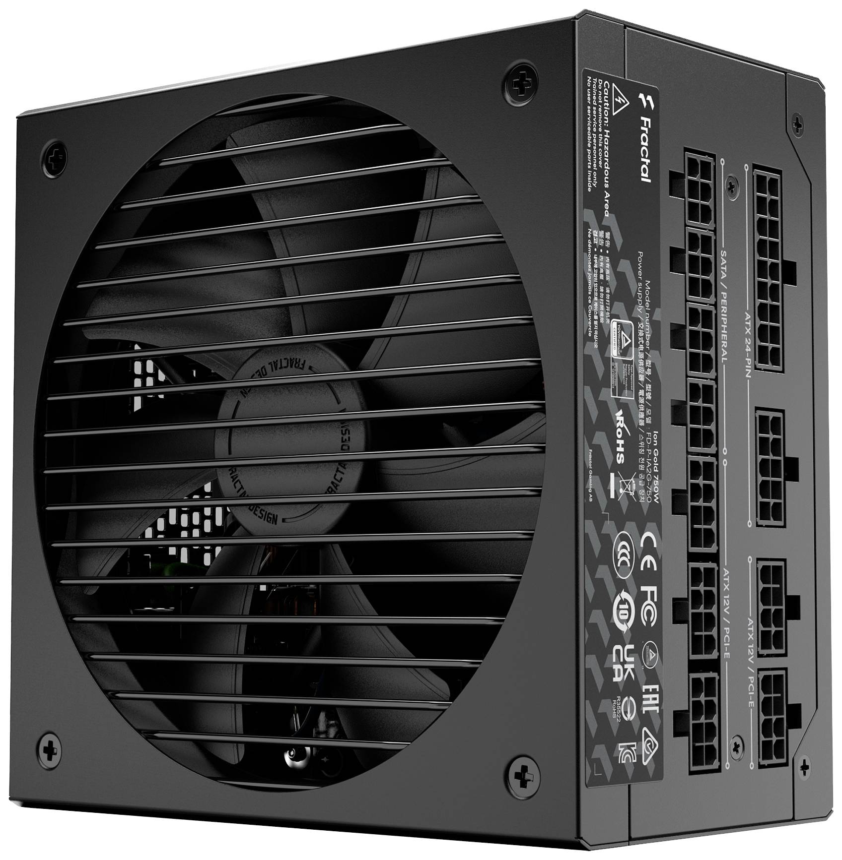 Fractal Design Ion+ 750W Platinum PC nätaggregat 750 W 80PLUS® Gold