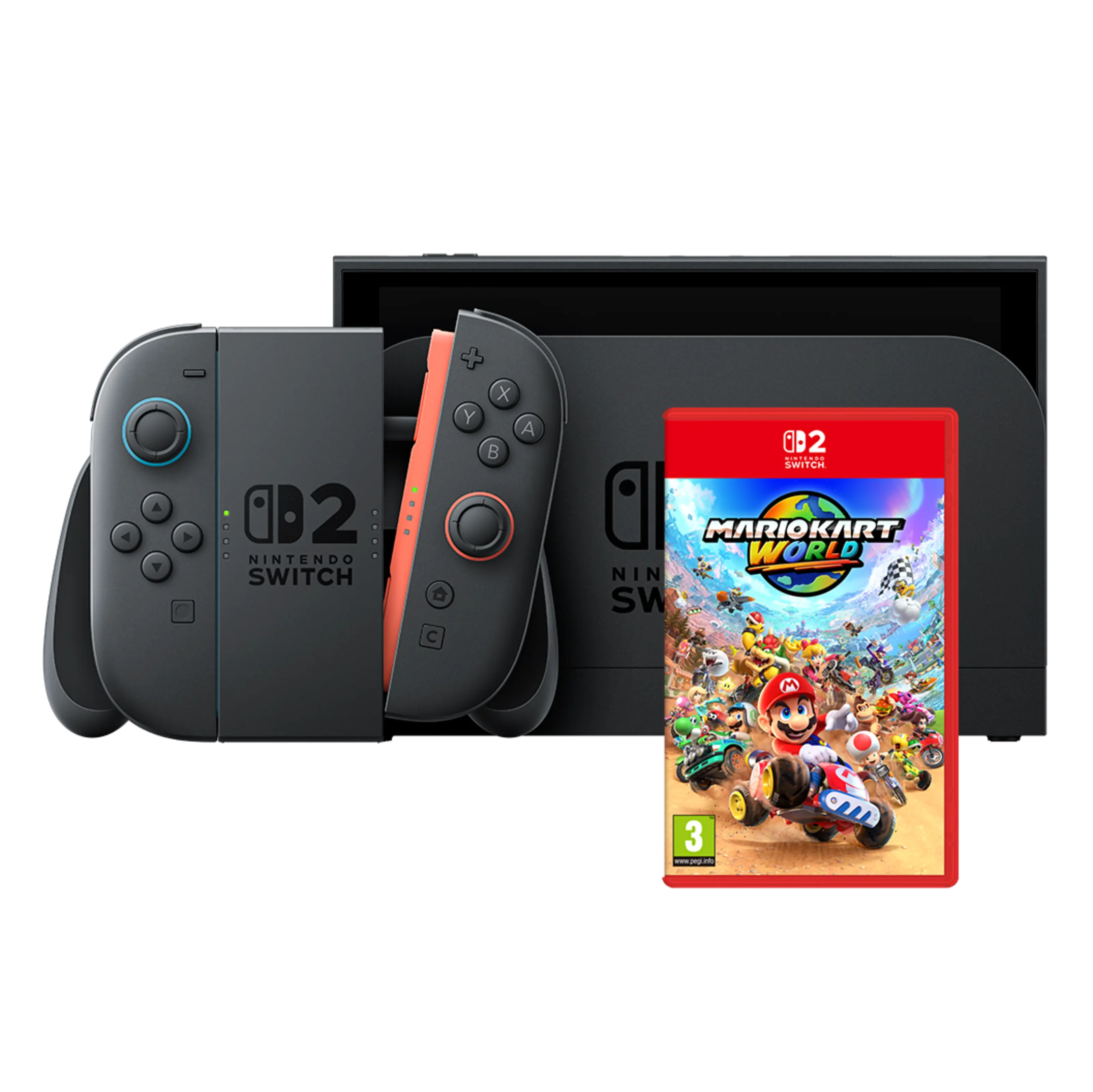 Nintendo Switch 2 Spelkonsol 7,9″ med Mario Kart World Bundle