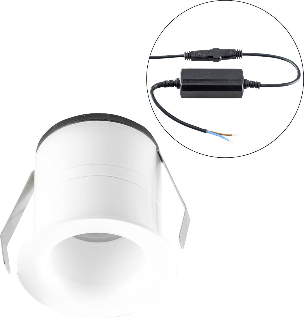 EVN C44070102 C44070102 LED-inbyggnadsbelysning LED LED fast installerad 7 W Vit