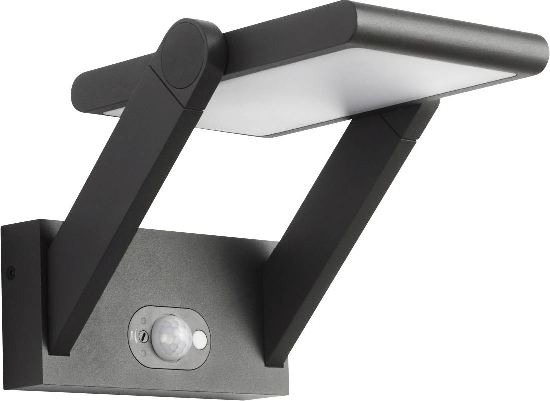EVN PAS541502 PAS541502 Solcells-utomhusmarkbelysning med rörelsedetektor 1.6 W Antracit