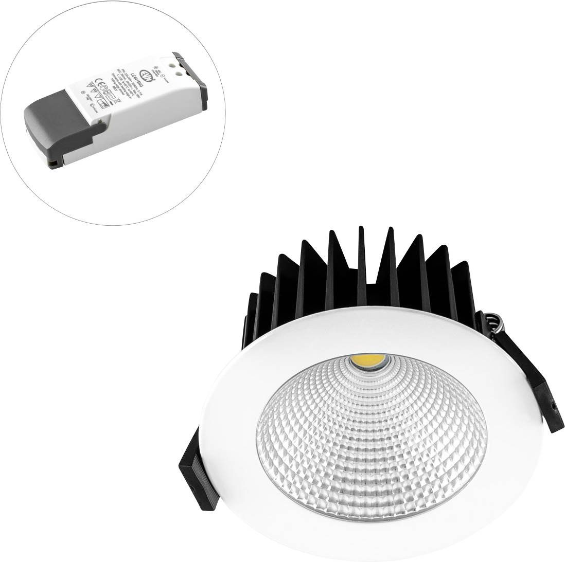 EVN LC44150102 LC44150102 LED-inbyggnadsbelysning LED LED fast installerad 15 W Vit