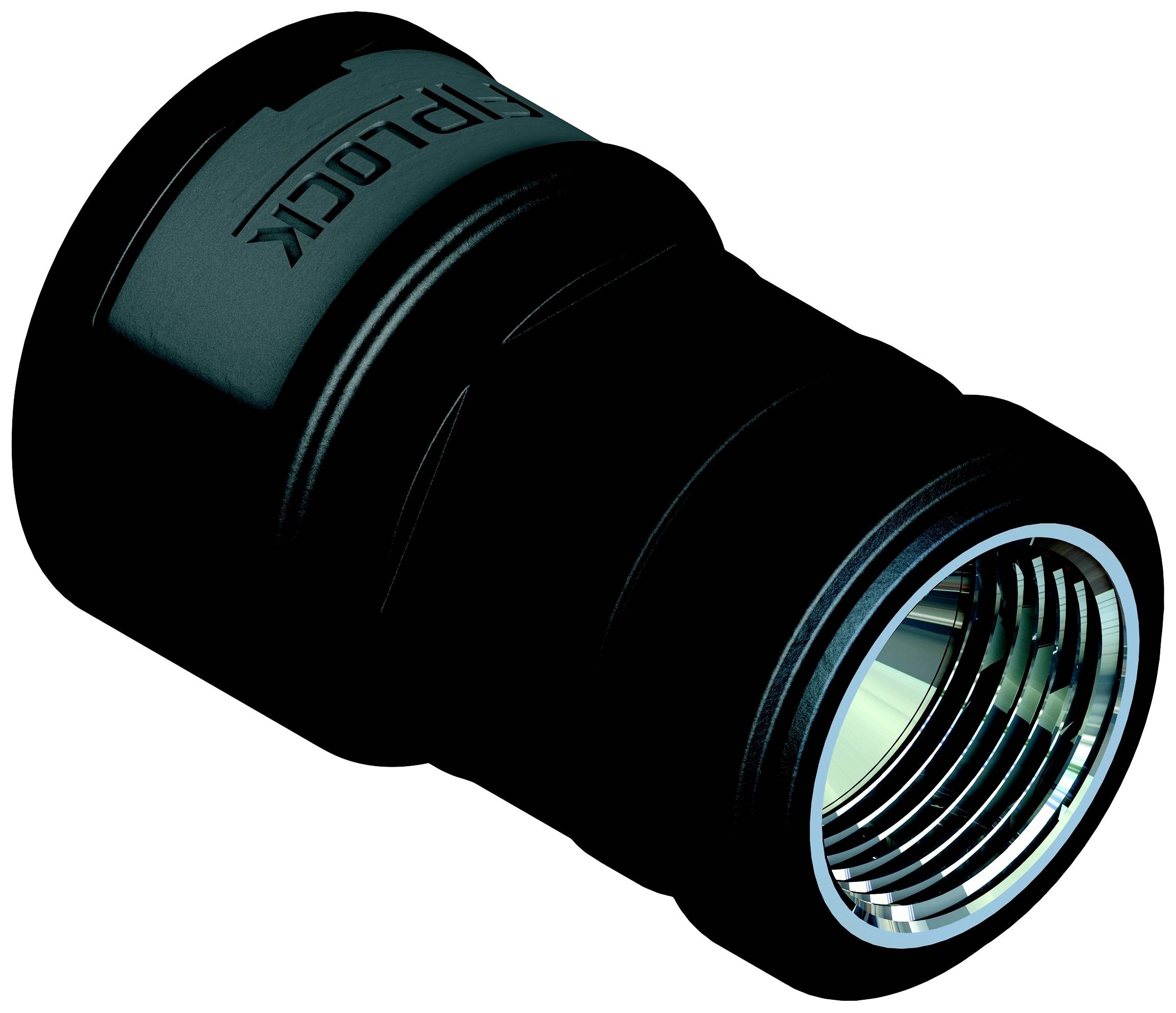 Fränkische Rohrwerke 4891392500 Skruvanslutning 70.75 mm Svart 4 st