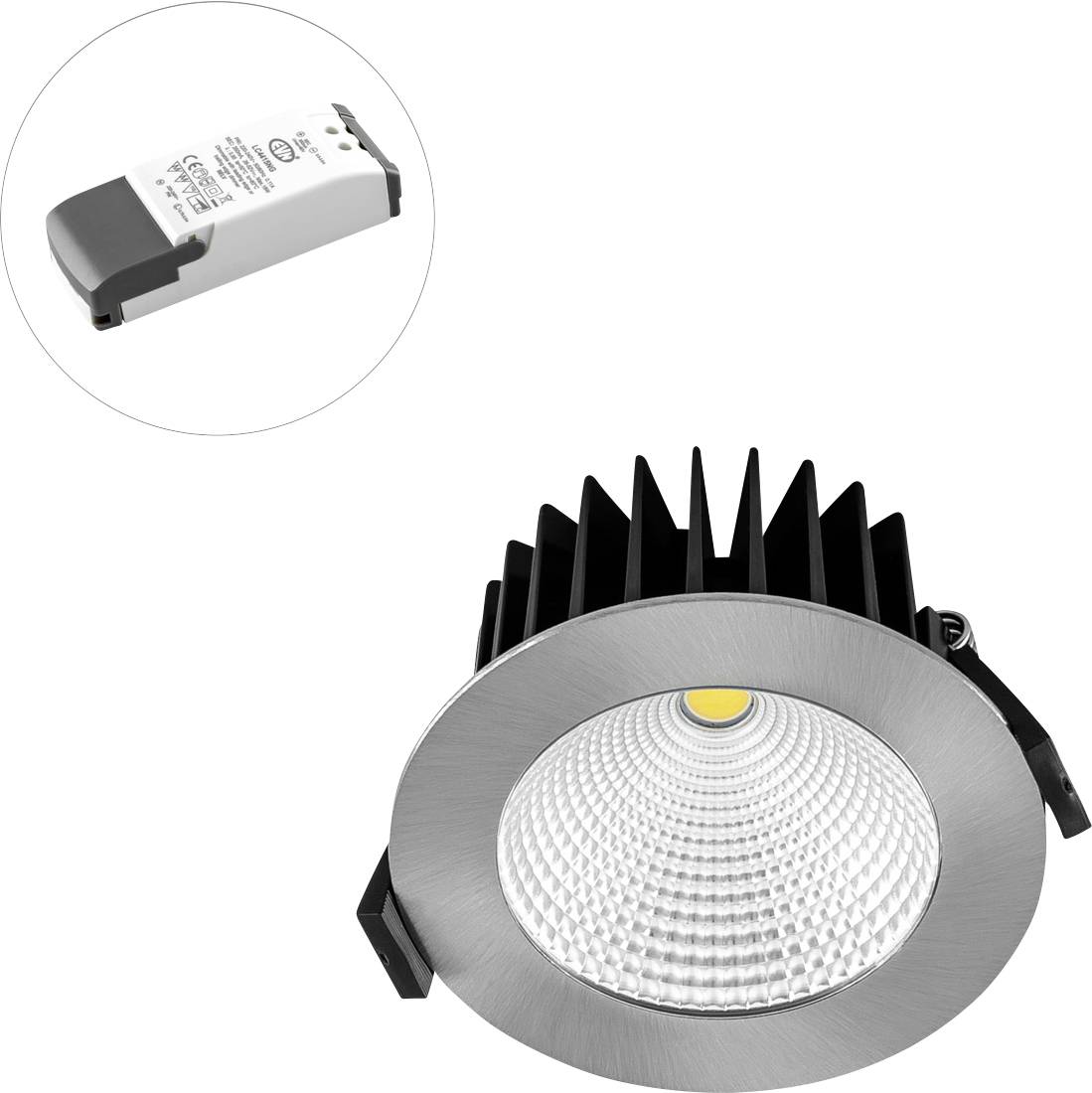 EVN LC44151302 LC44151302 LED-inbyggnadsbelysning LED LED fast installerad 15 W Krom